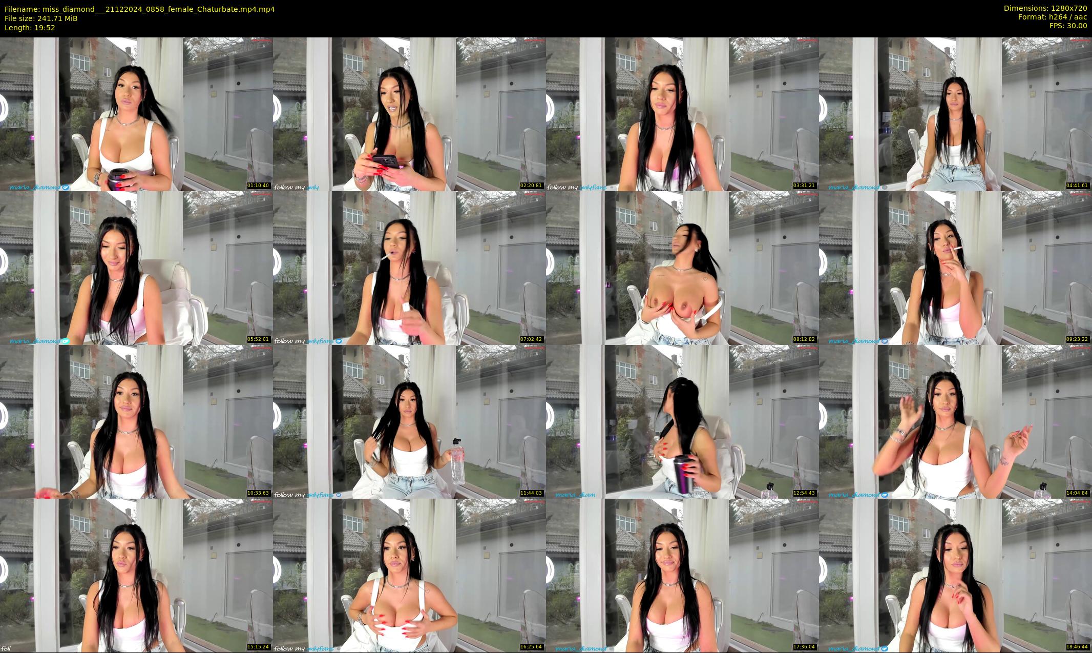 miss_diamond__ — 20 minute Chaturbate female cam show recording, 720p, Dec 21, 2024