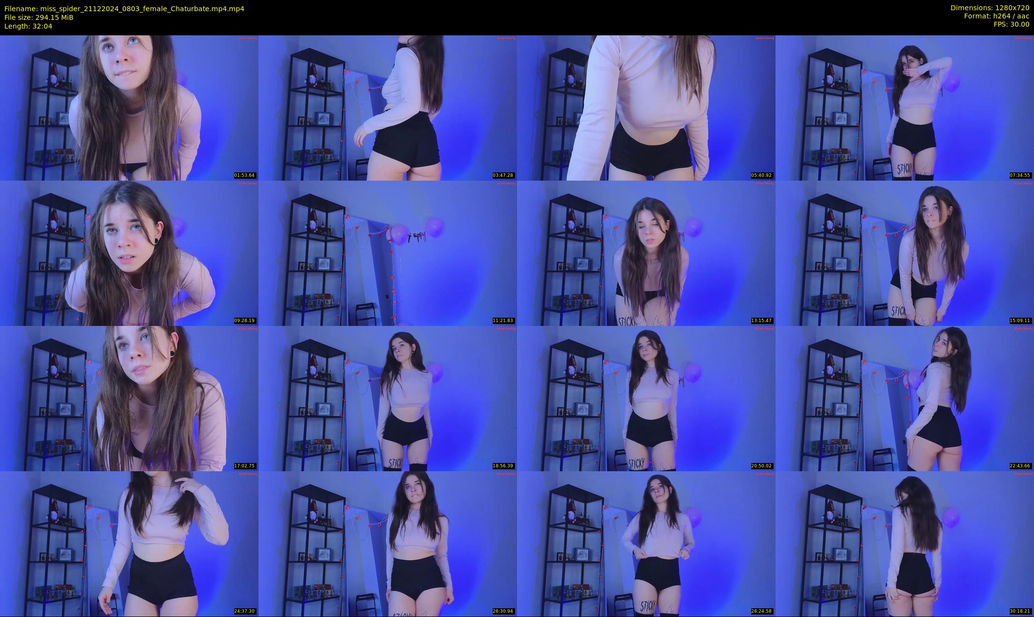 miss_spider — 33 minute Chaturbate female cam show recording, 720p, Dec 21, 2024