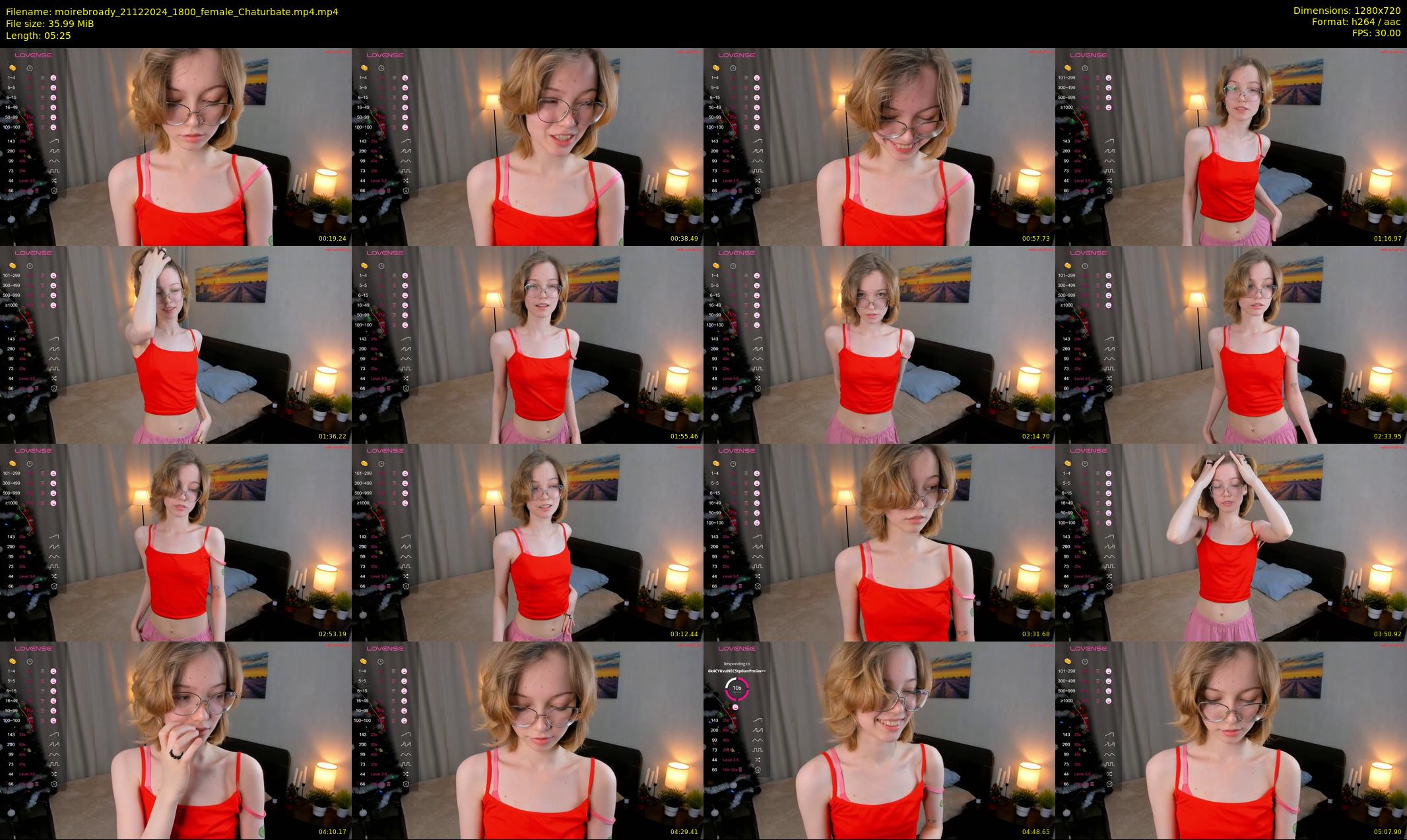 moirebroady — 6 minute Chaturbate female cam show recording, 720p, Dec 21, 2024