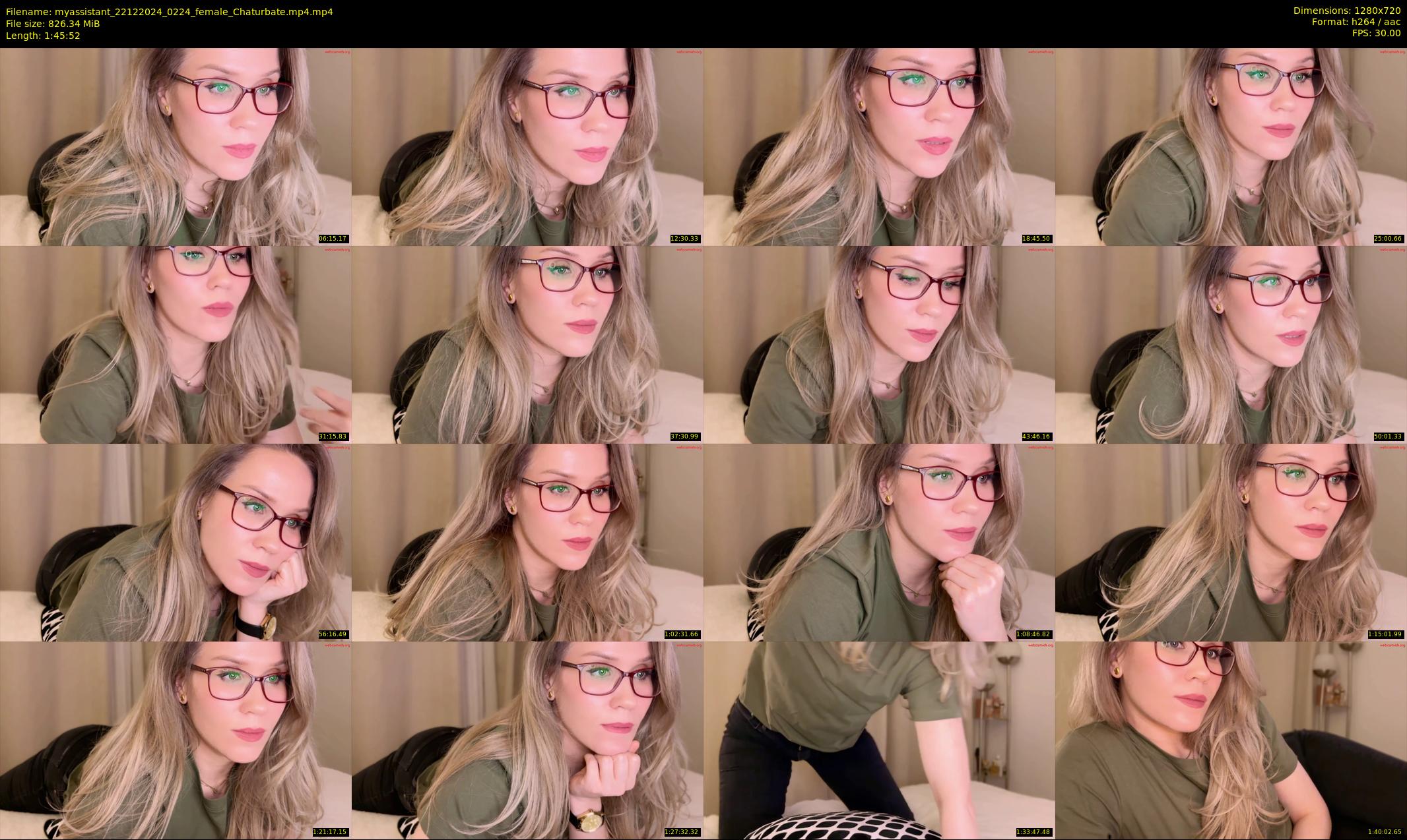myassistant — 106 minute Chaturbate female cam show recording, 720p, Dec 22, 2024