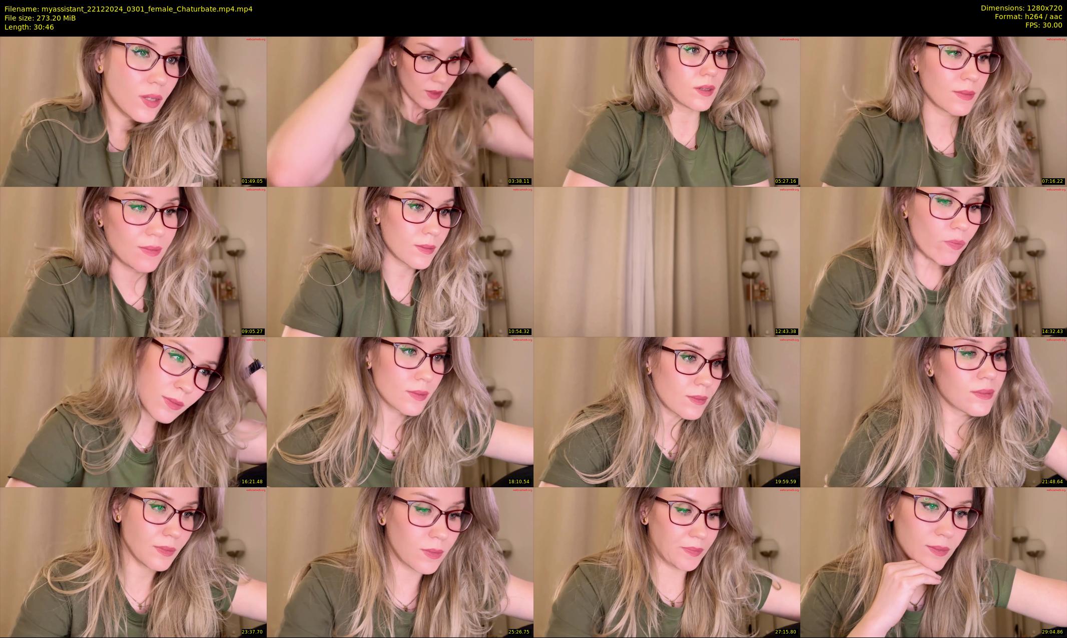 myassistant — 31 minute Chaturbate female cam show recording, 720p, Dec 22, 2024