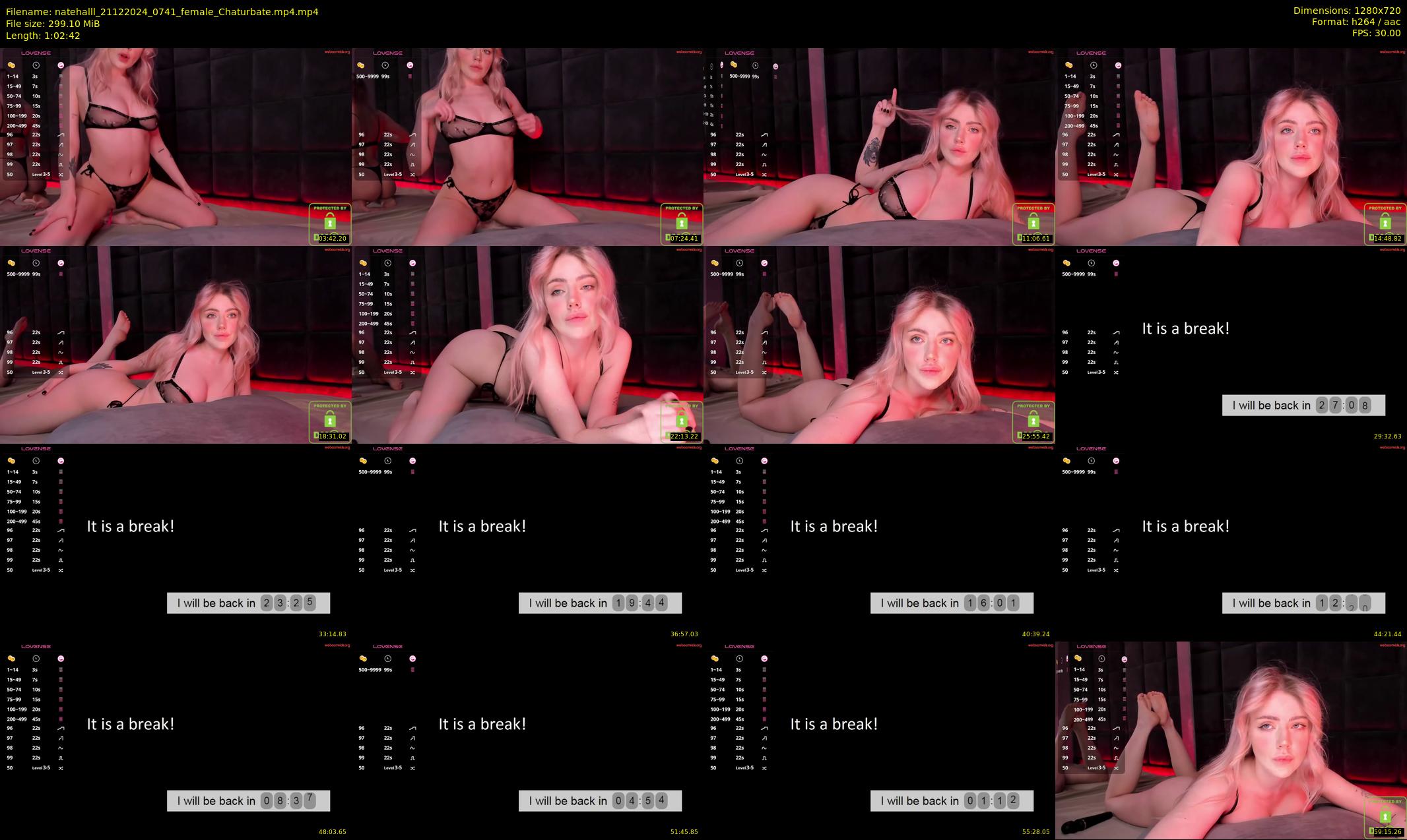 natehalll — 63 minute Chaturbate female cam show recording, 720p, Dec 21, 2024