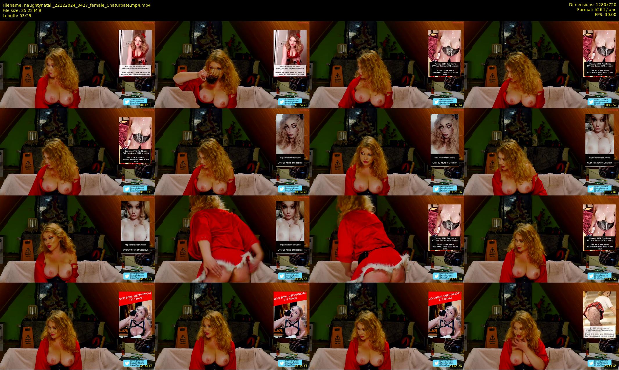 naughtynatali — 4 minute Chaturbate female cam show recording, 720p, Dec 22, 2024