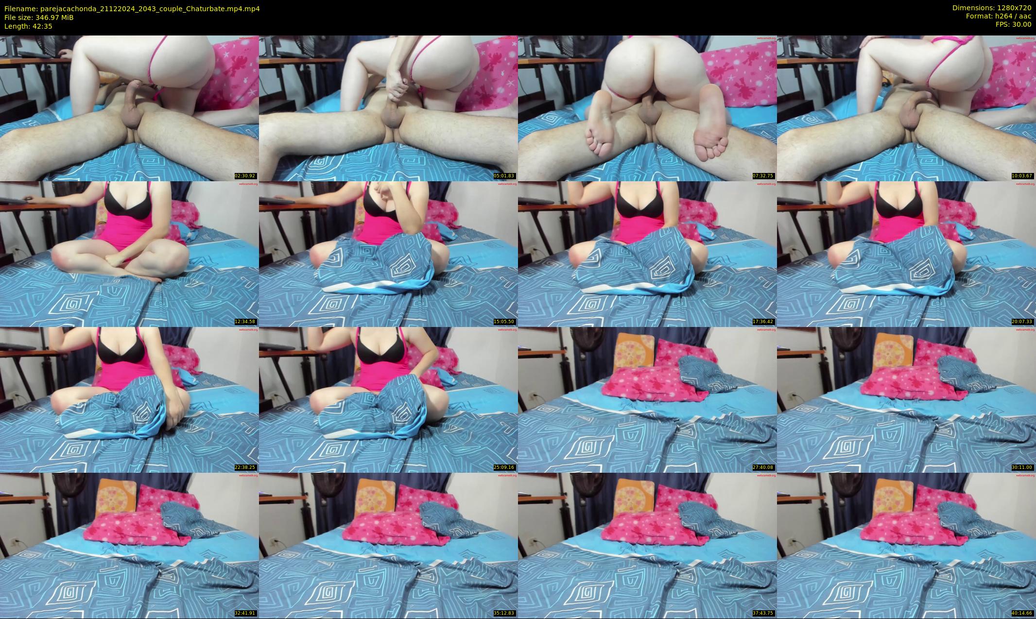 parejacachonda — 43 minute Chaturbate couple cam show recording, 720p, Dec 21, 2024