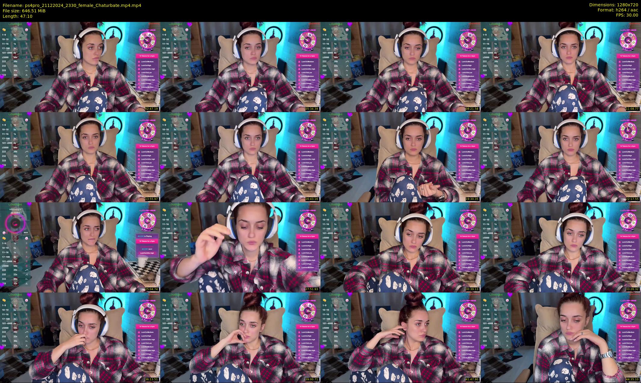 ps4pro — 48 minute Chaturbate female cam show recording, 720p, Dec 21, 2024
