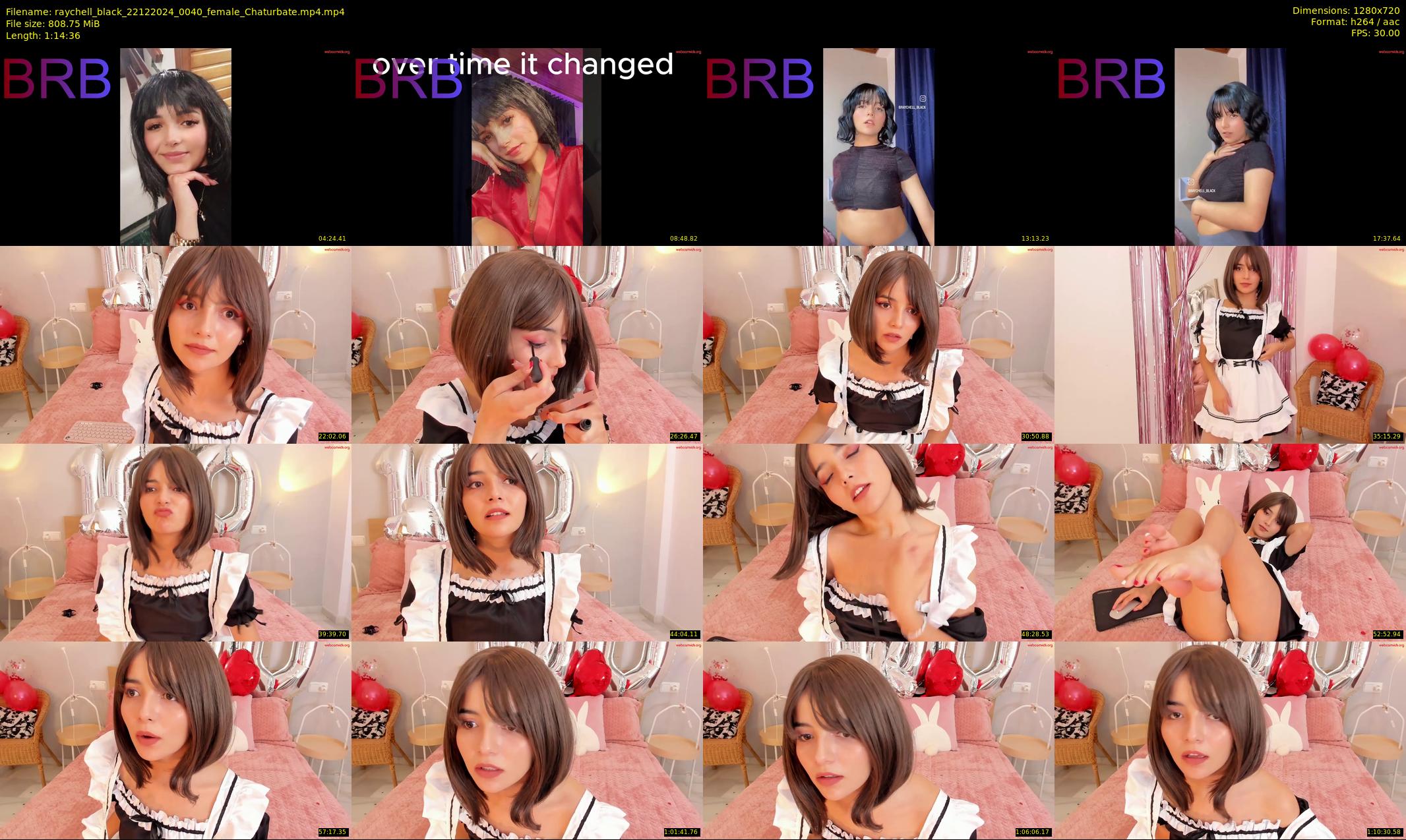 raychell_black — 75 minute Chaturbate female cam show recording, 720p, Dec 22, 2024