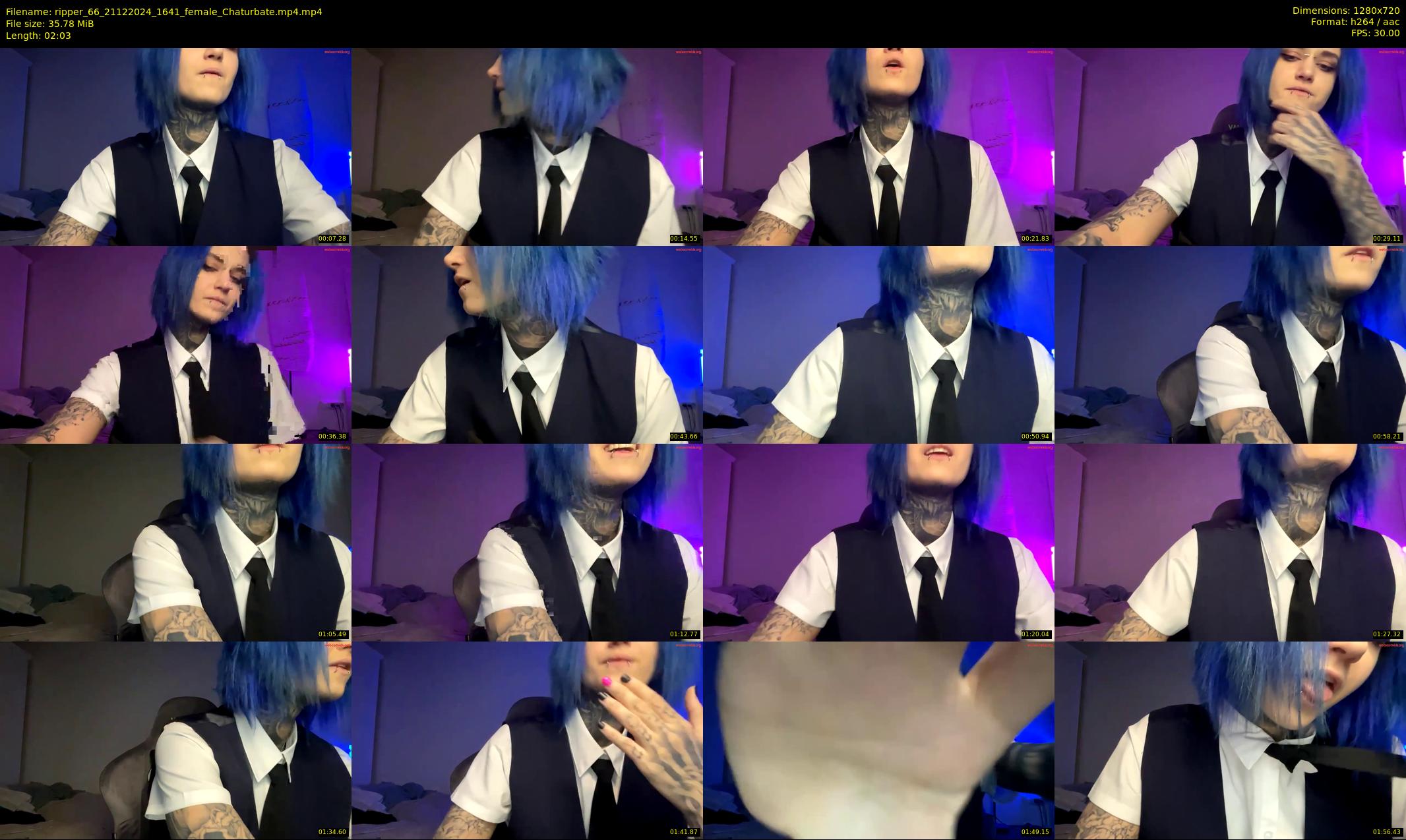 ripper_66 — 3 minute Chaturbate female cam show recording, 720p, Dec 21, 2024