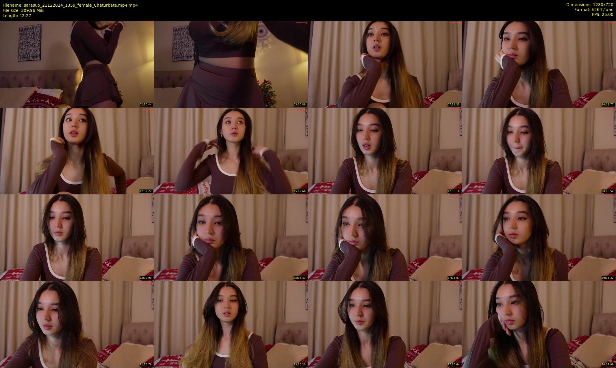 sarasuo — 43 minute Chaturbate female cam show recording, 720p, Dec 21, 2024