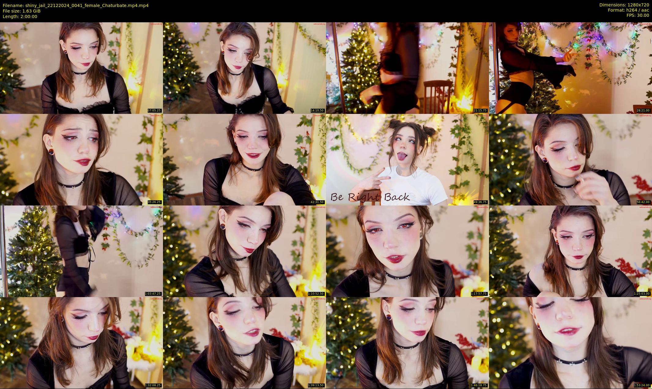 shiny_jail — 120 minute Chaturbate female cam show recording, 720p, Dec 22, 2024