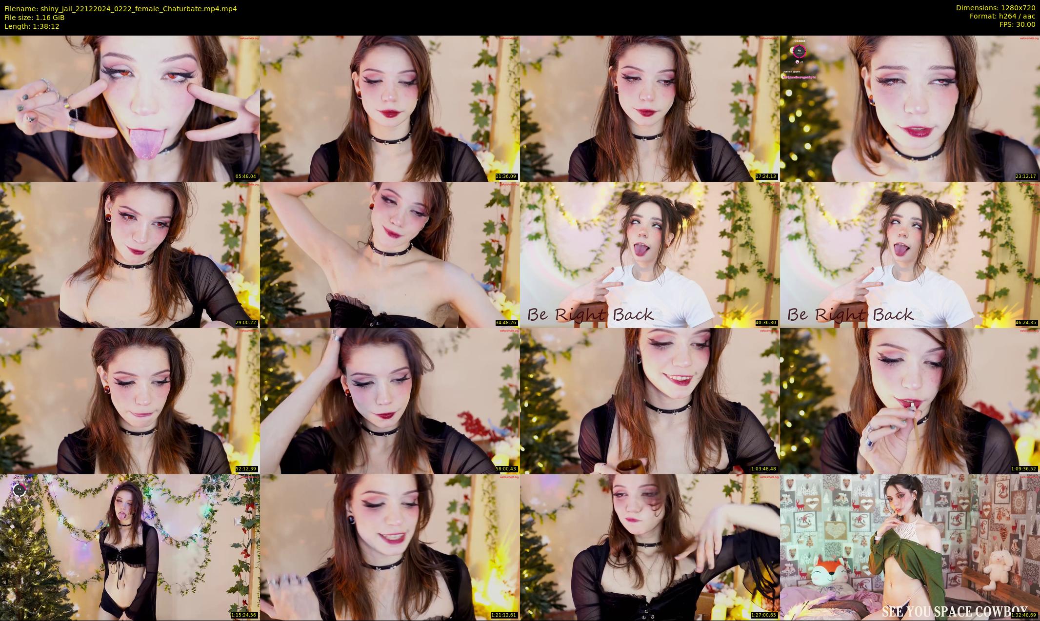 shiny_jail — 99 minute Chaturbate female cam show recording, 720p, Dec 22, 2024