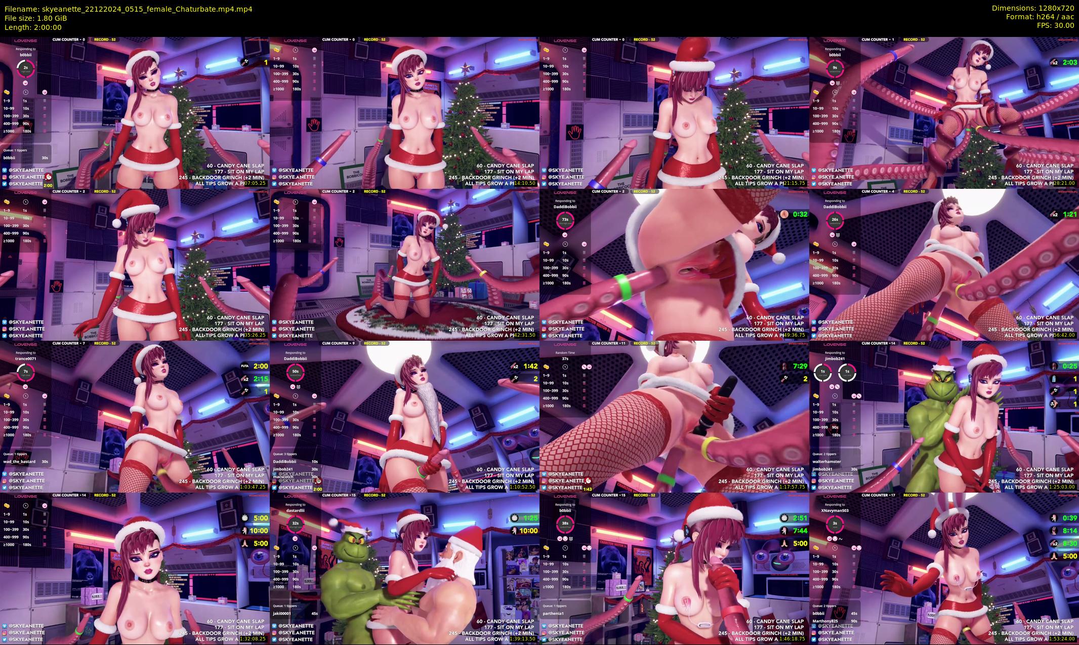 skyeanette — 120 minute Chaturbate female cam show recording, 720p, Dec 22, 2024