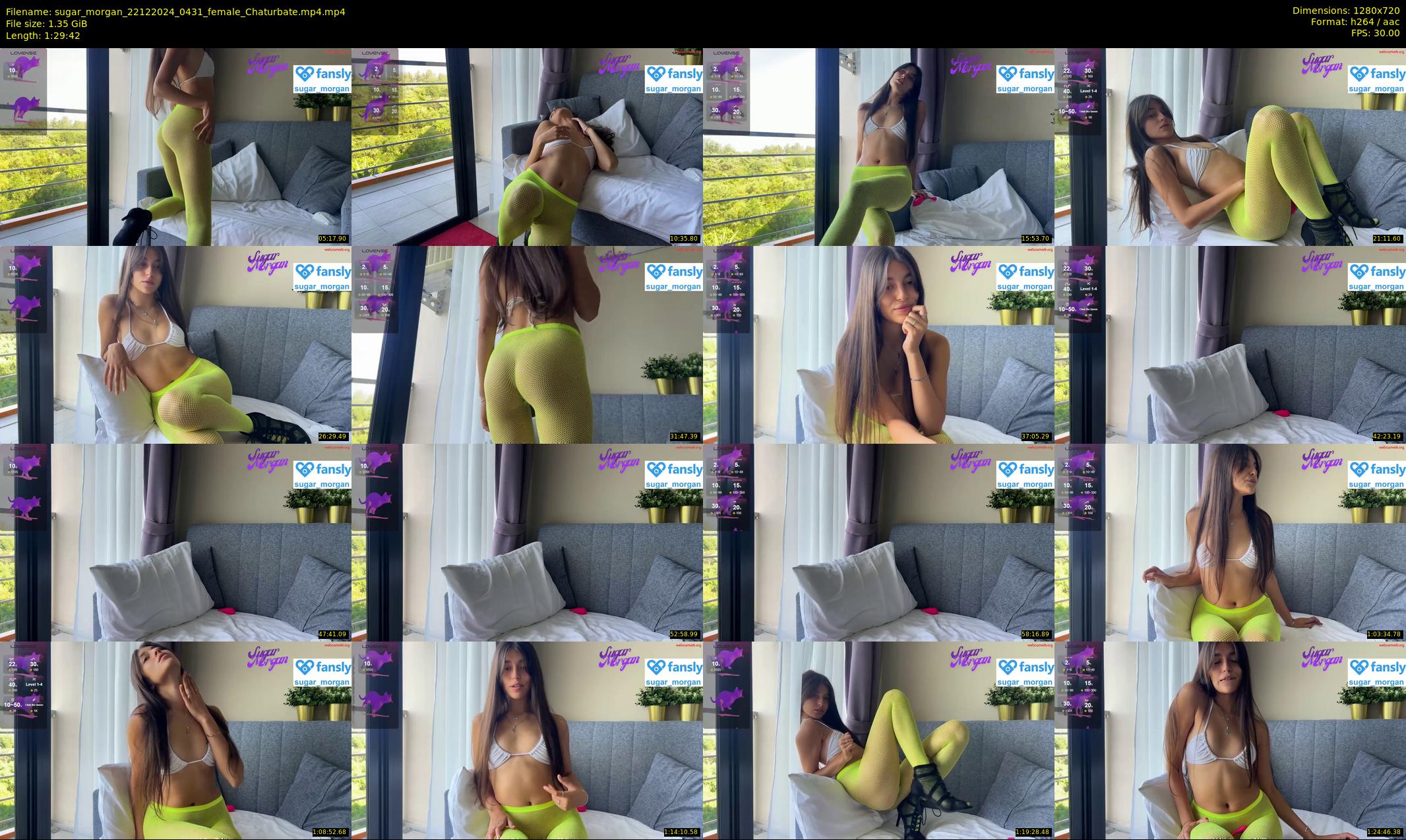 sugar_morgan — 90 minute Chaturbate female cam show recording, 720p, Dec 22, 2024