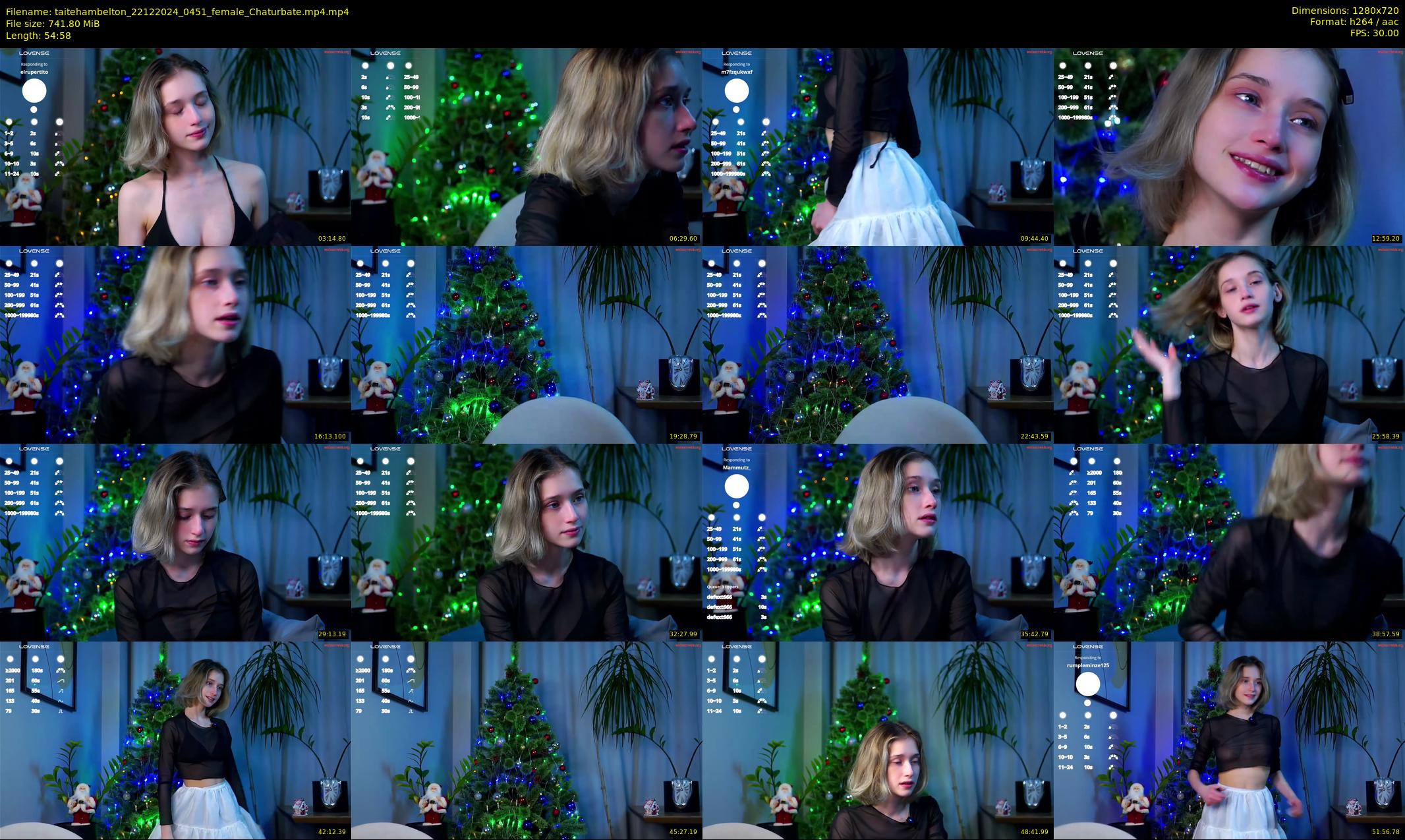 taitehambelton — 55 minute Chaturbate female cam show recording, 720p, Dec 22, 2024
