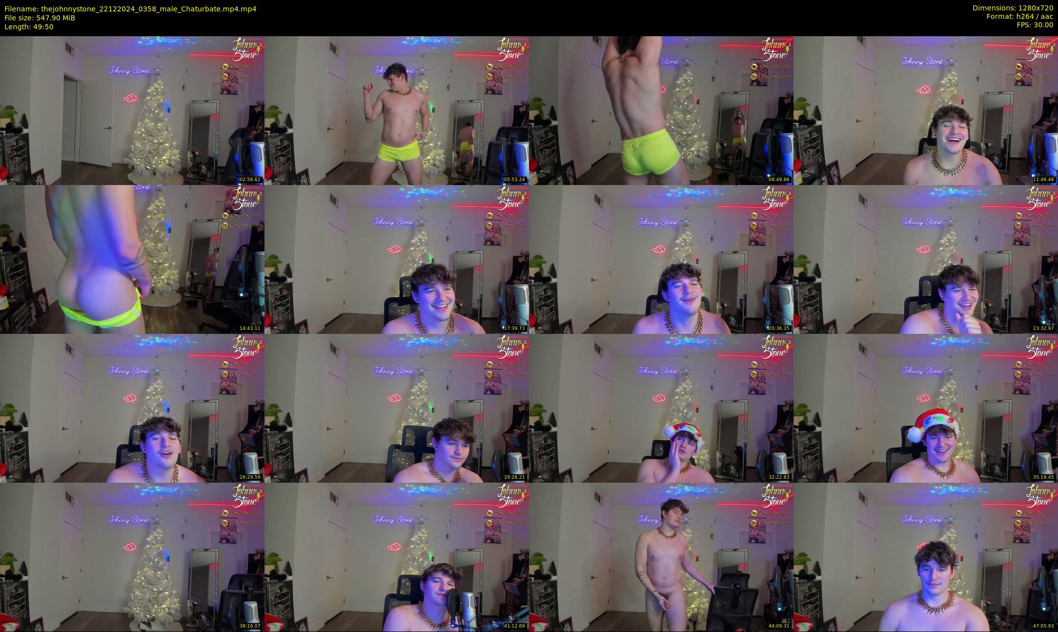 thejohnnystone — 50 minute Chaturbate male cam show recording, 720p, Dec 22, 2024