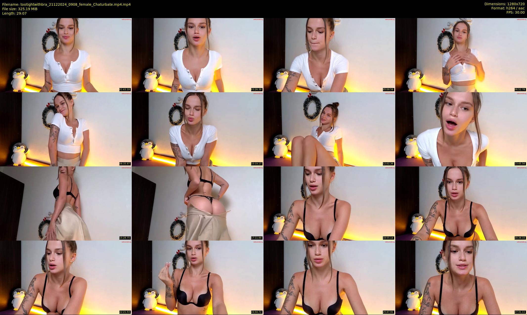 tootightwithbra — 30 minute Chaturbate female cam show recording, 720p, Dec 21, 2024