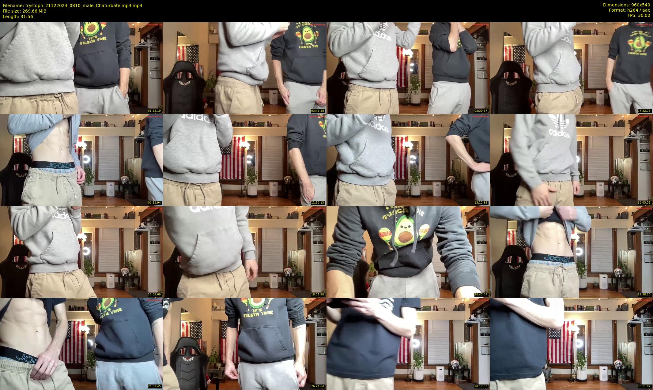 trystoph — 32 minute Chaturbate male cam show recording, 480p, Dec 21, 2024