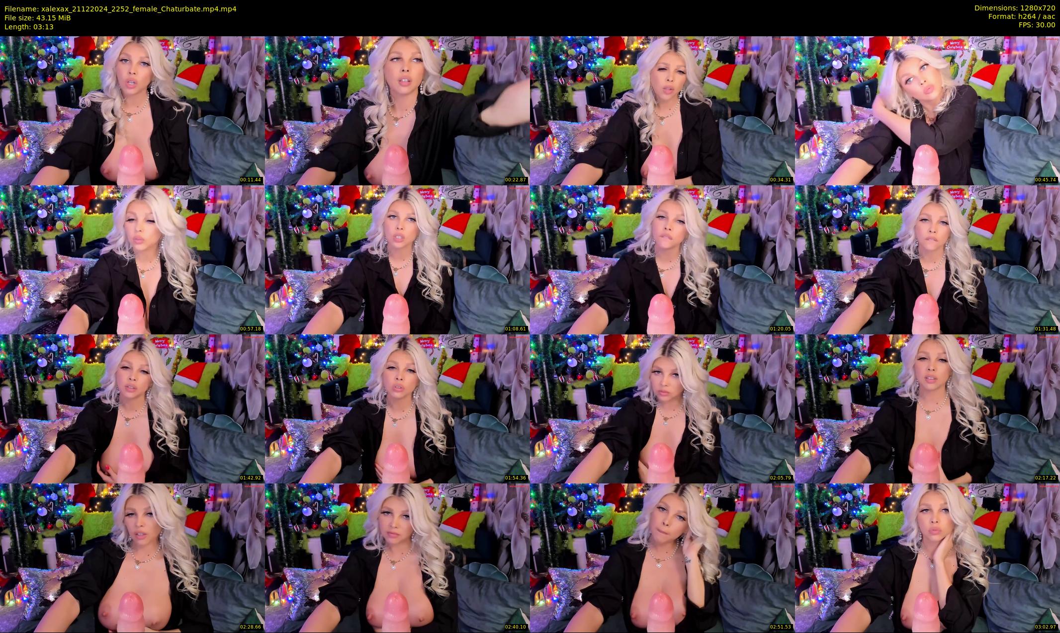 xalexax — 4 minute Chaturbate female cam show recording, 720p, Dec 21, 2024