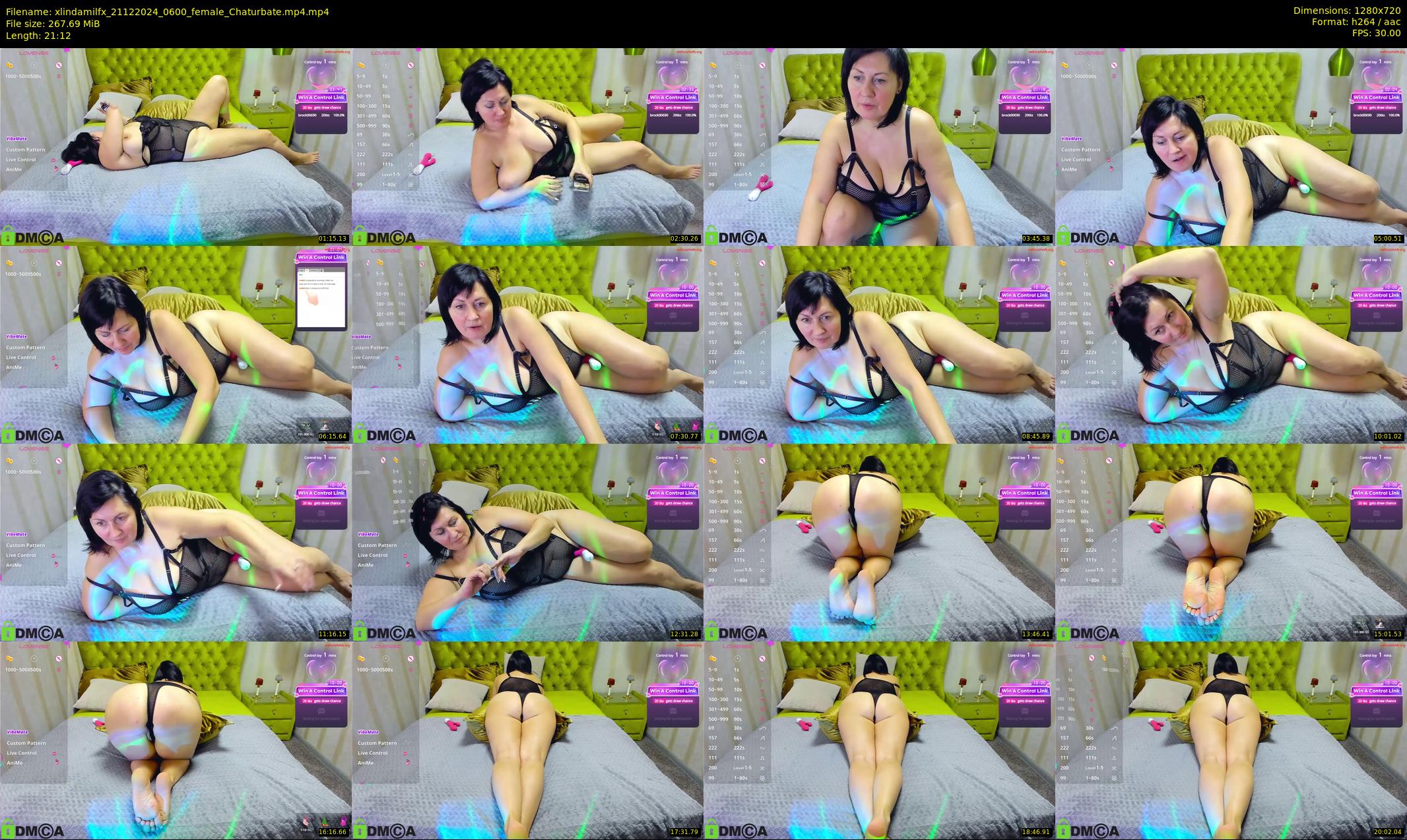 xlindamilfx — 22 minute Chaturbate female cam show recording, 720p, Dec 21, 2024