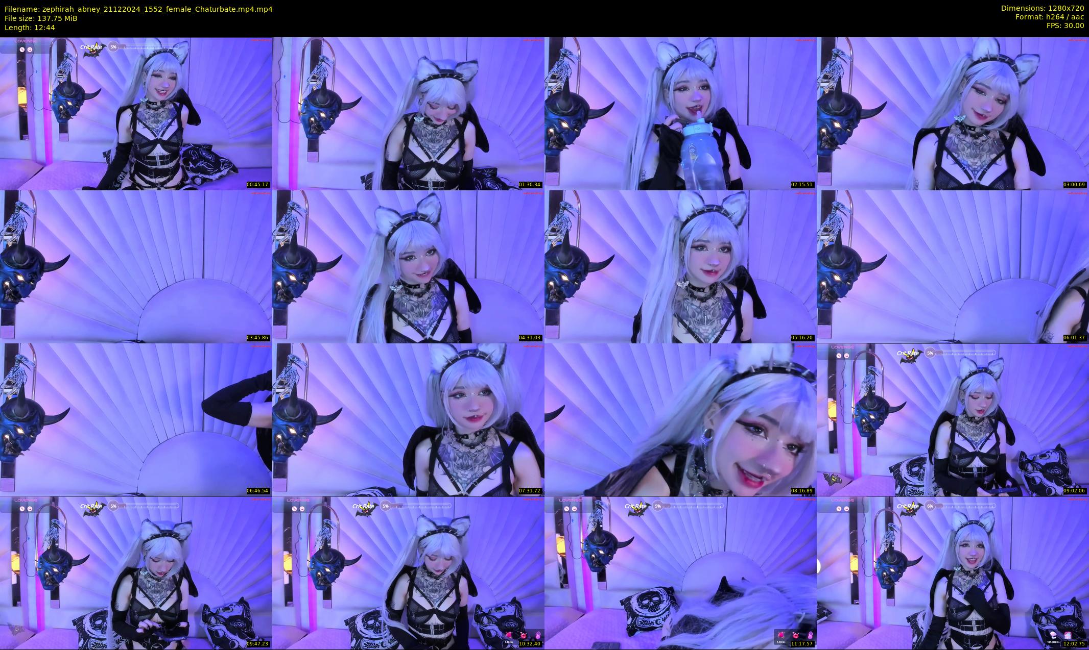 zephirah_abney — 13 minute Chaturbate female cam show recording, 720p, Dec 21, 2024