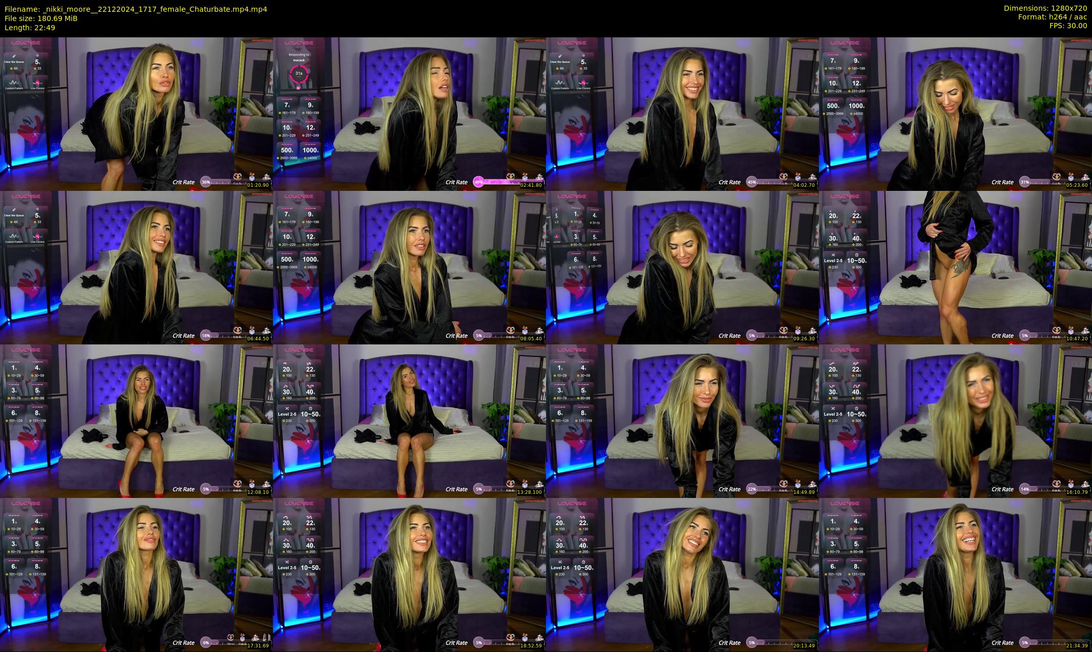 _nikki_moore_ — 23 minute Chaturbate female cam show recording, 720p, Dec 22, 2024