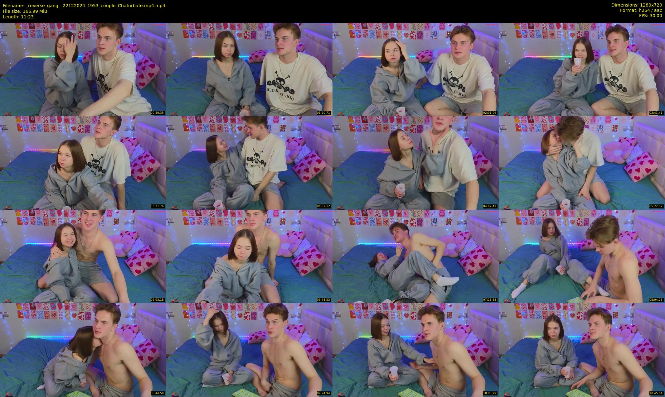 _reverse_gang_ — 12 minute Chaturbate couple cam show recording, 720p, Dec 22, 2024