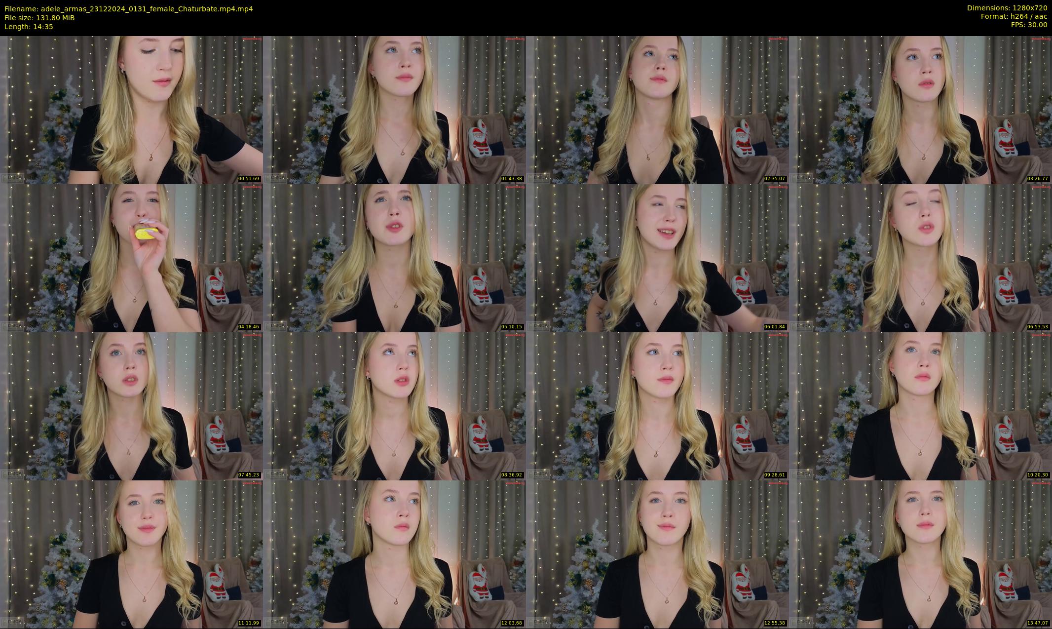 adele_armas — 15 minute Chaturbate female cam show recording, 720p, Dec 23, 2024