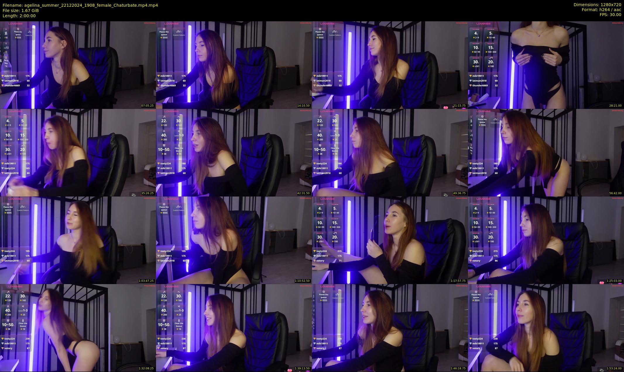 agelina_summer — 120 minute Chaturbate female cam show recording, 720p, Dec 22, 2024