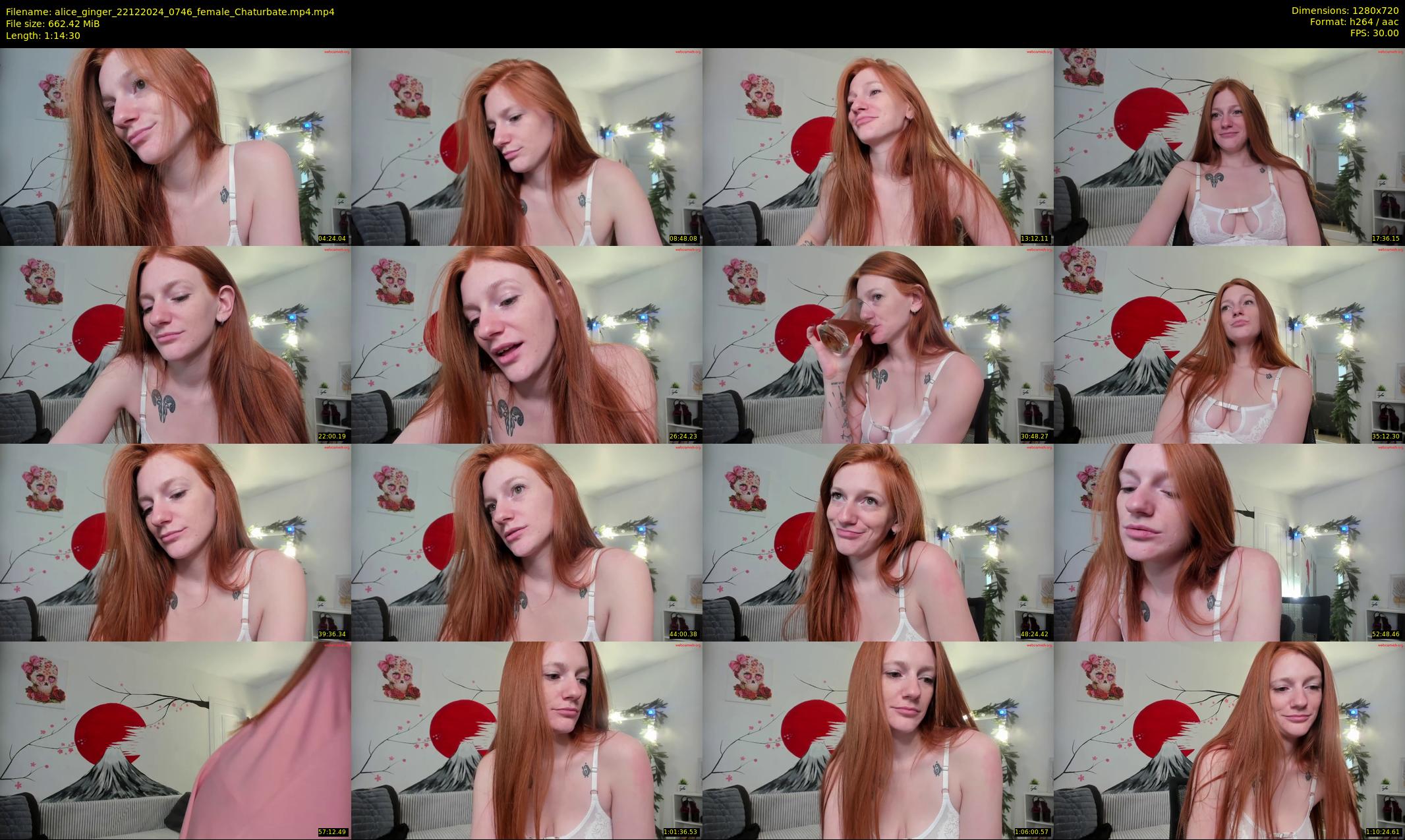 alice_ginger — 75 minute Chaturbate female cam show recording, 720p, Dec 22, 2024