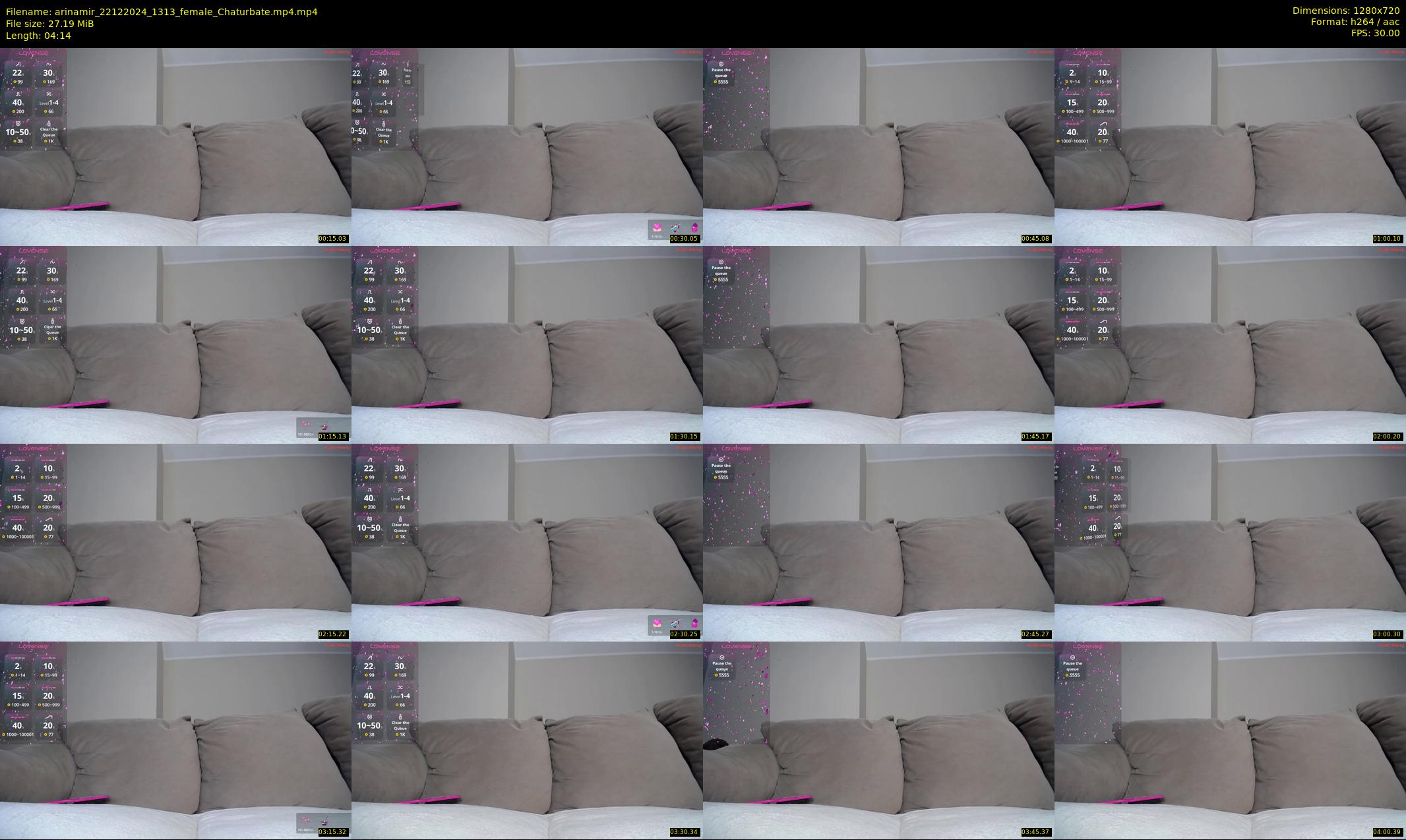 arinamir — 5 minute Chaturbate female cam show recording, 720p, Dec 22, 2024