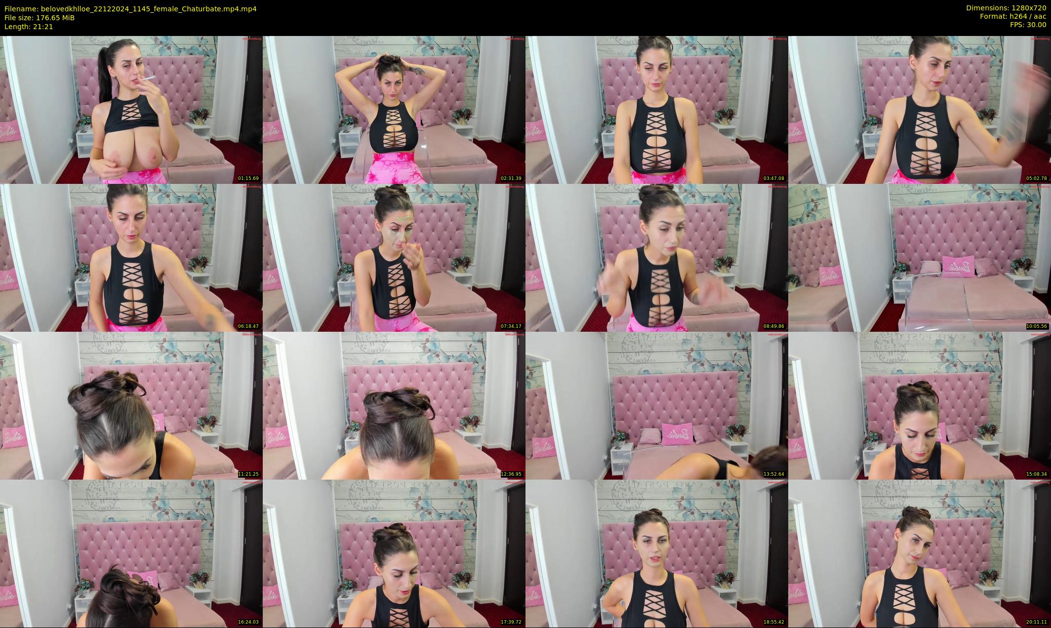 belovedkhlloe — 22 minute Chaturbate female cam show recording, 720p, Dec 22, 2024
