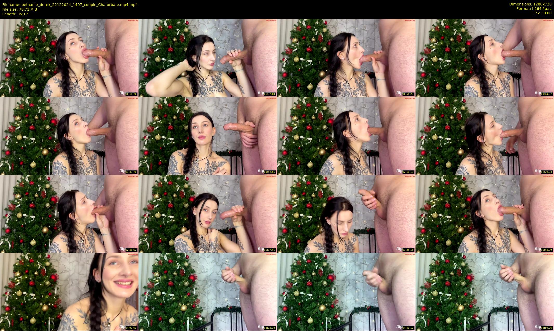 bethanie_derek — 6 minute Chaturbate couple cam show recording, 720p, Dec 22, 2024