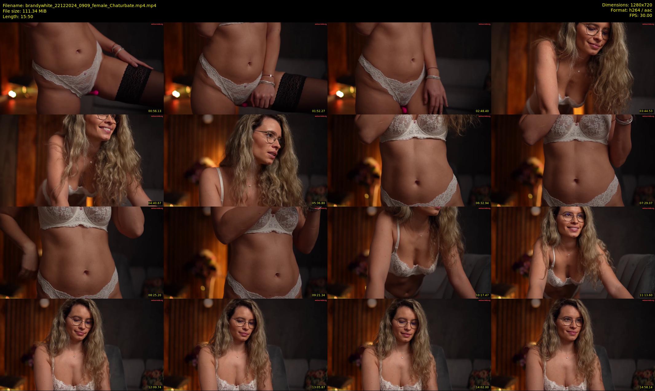 brandywhite — 16 minute Chaturbate female cam show recording, 720p, Dec 22, 2024
