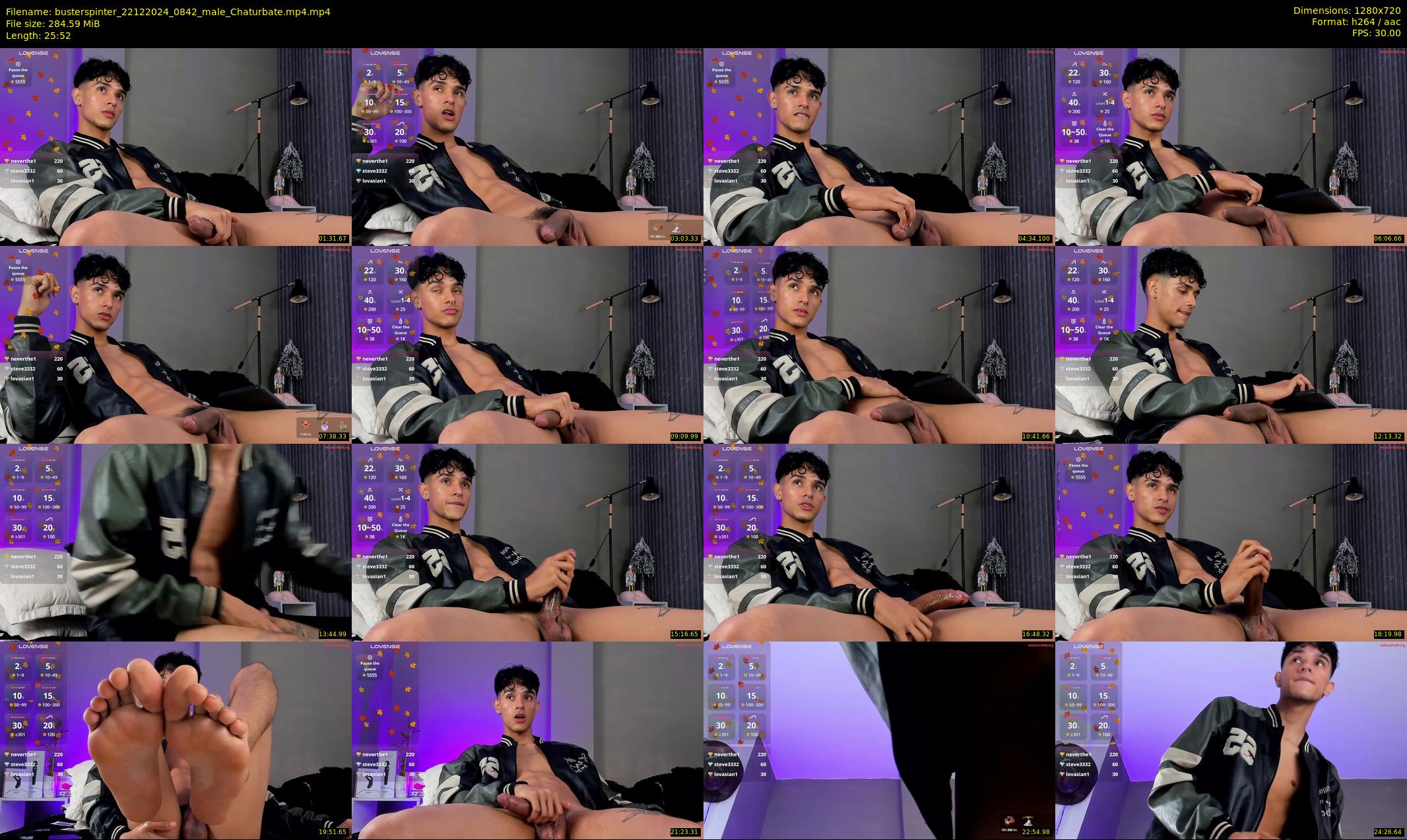 busterspinter — 26 minute Chaturbate male cam show recording, 720p, Dec 22, 2024