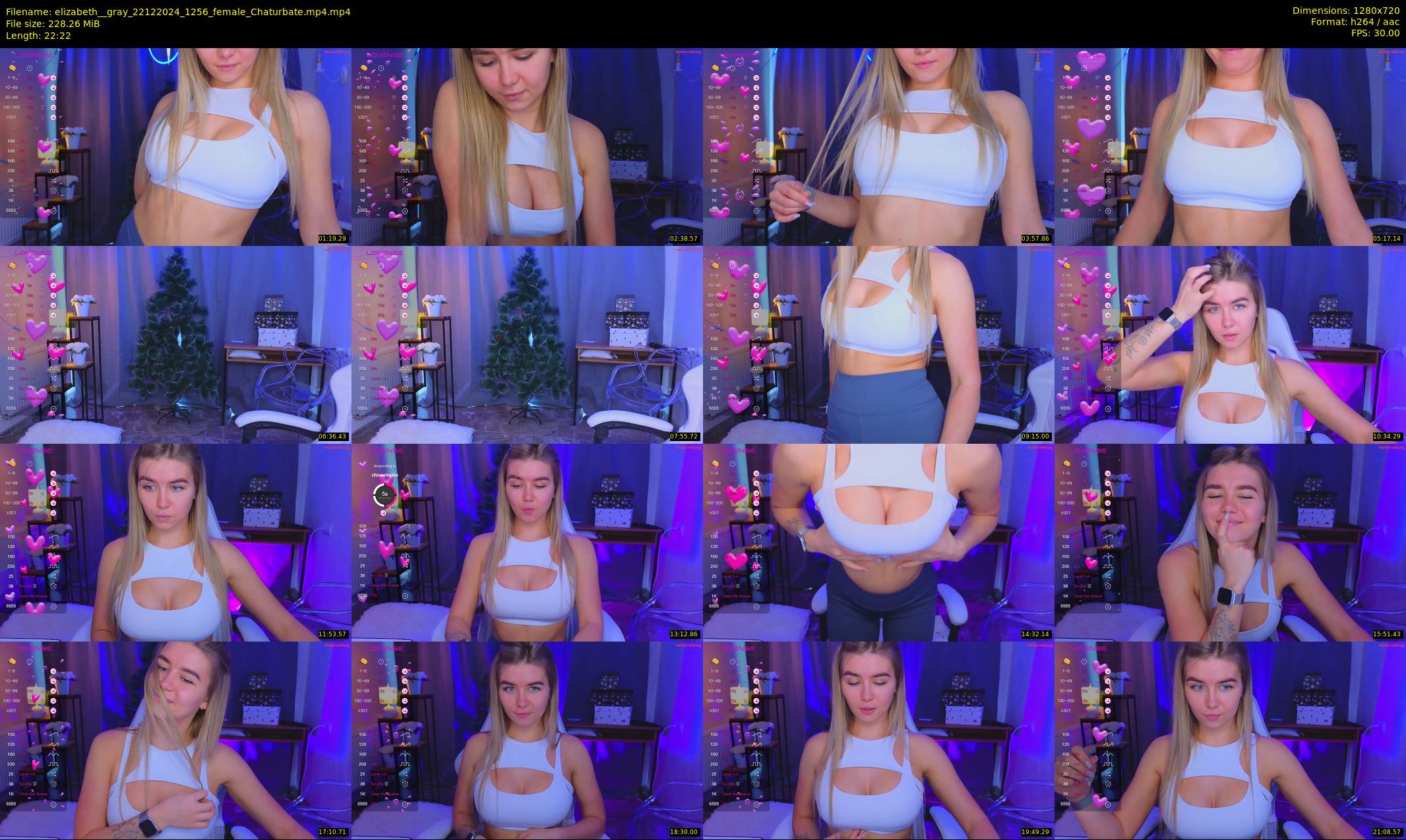 elizabeth__gray — 23 minute Chaturbate female cam show recording, 720p, Dec 22, 2024