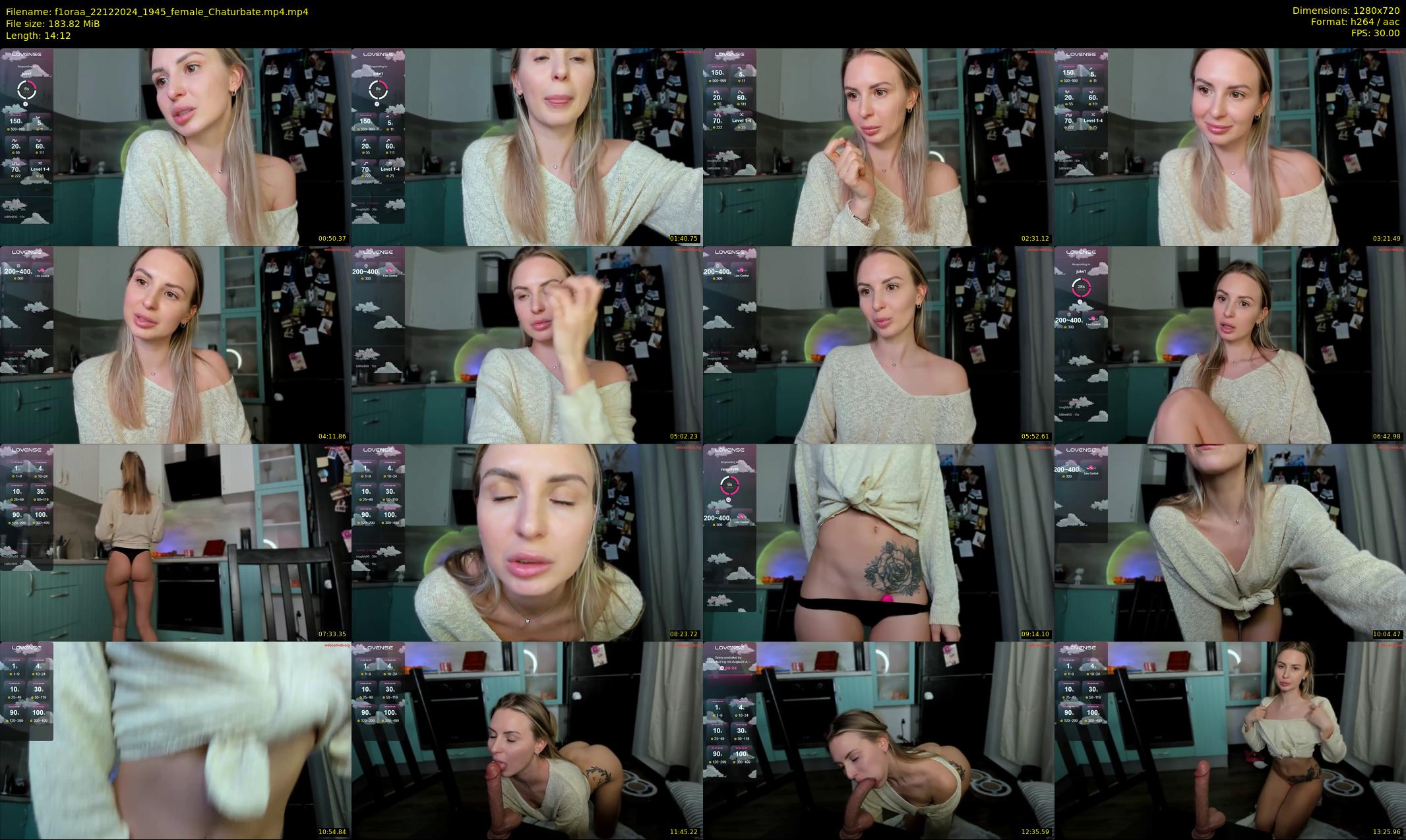 f1oraa — 15 minute Chaturbate female cam show recording, 720p, Dec 22, 2024