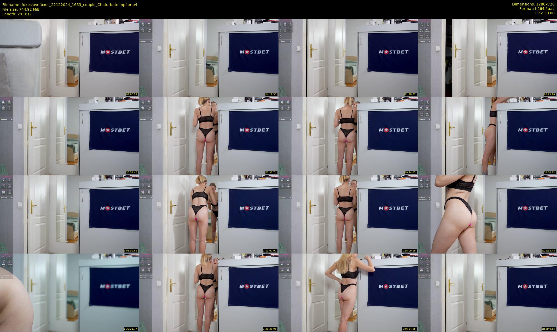 foxeslovefoxes — 121 minute Chaturbate couple cam show recording, 720p, Dec 22, 2024