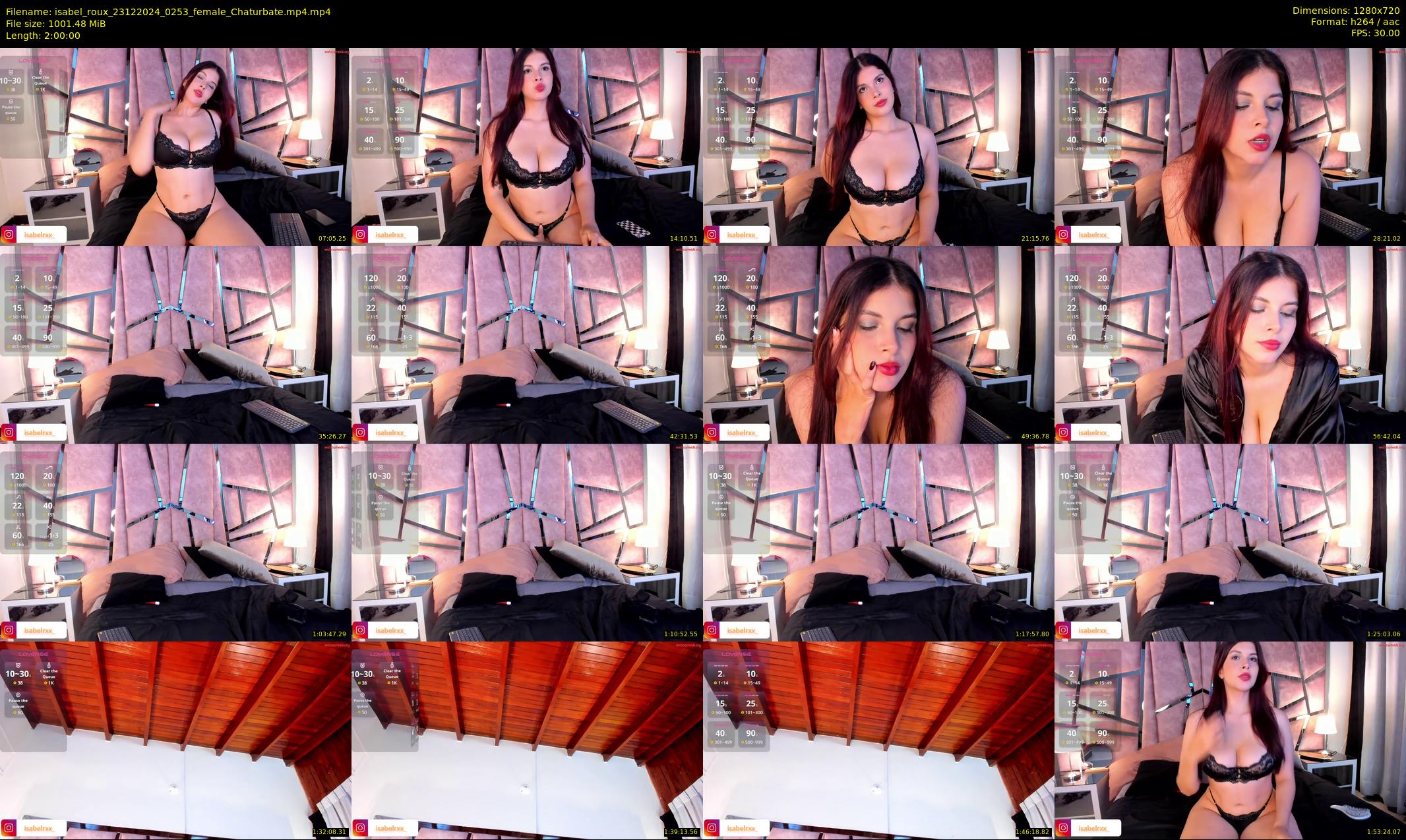 isabel_roux — 120 minute Chaturbate female cam show recording, 720p, Dec 23, 2024