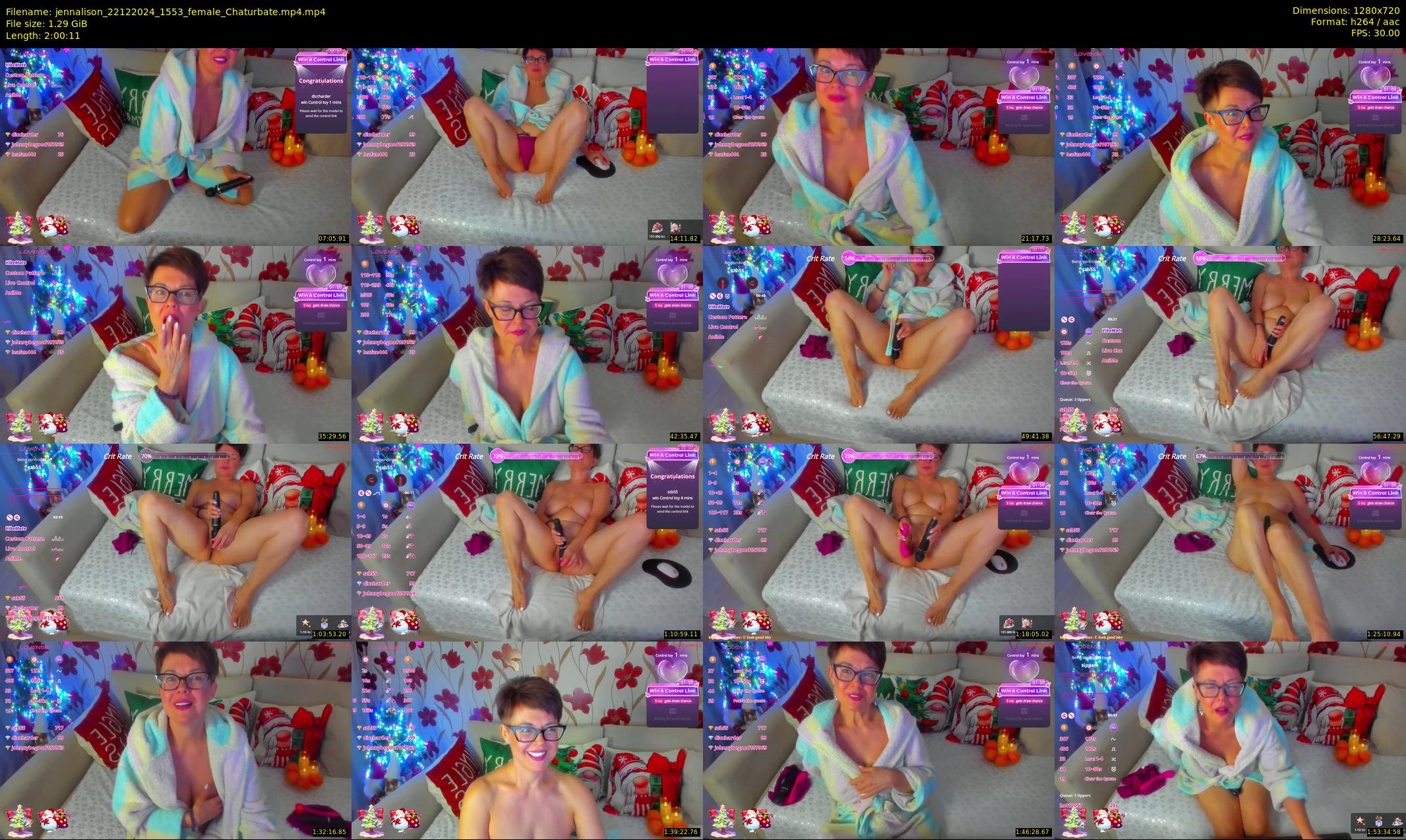 jennalison — 121 minute Chaturbate female cam show recording, 720p, Dec 22, 2024