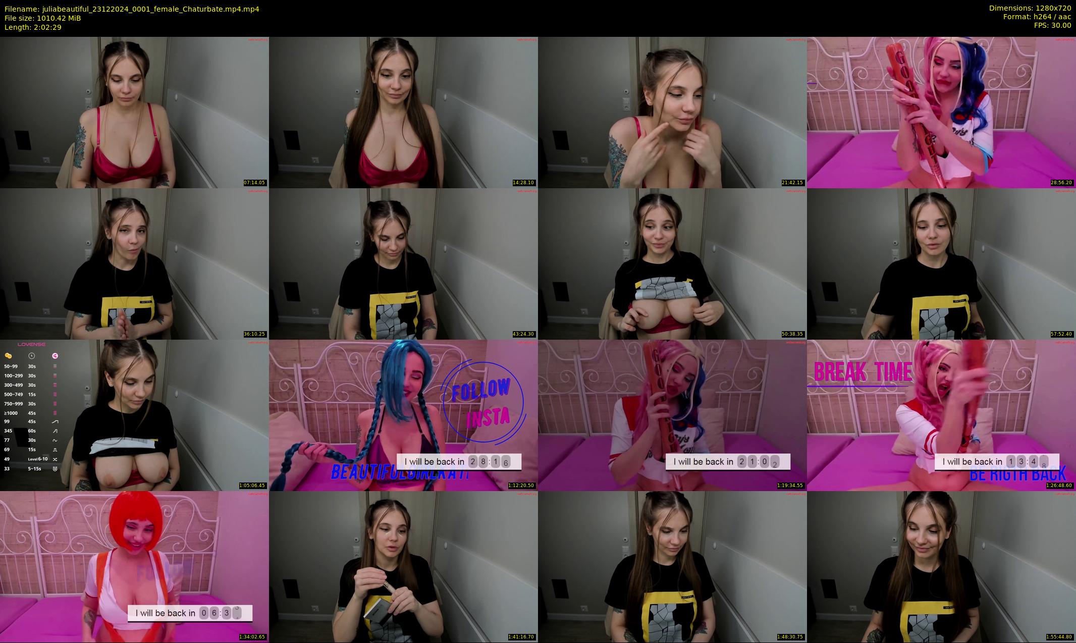 juliabeautiful — 123 minute Chaturbate female cam show recording, 720p, Dec 23, 2024