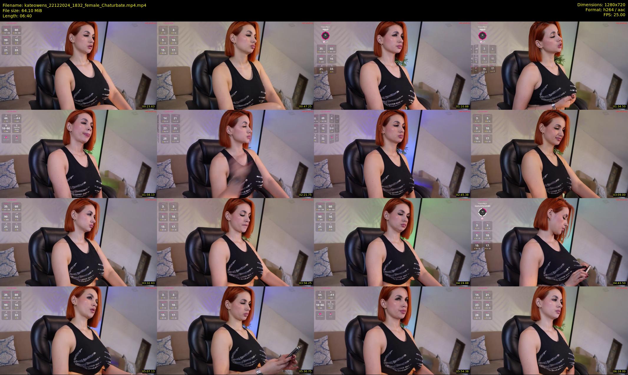kateowens — 7 minute Chaturbate female cam show recording, 720p, Dec 22, 2024