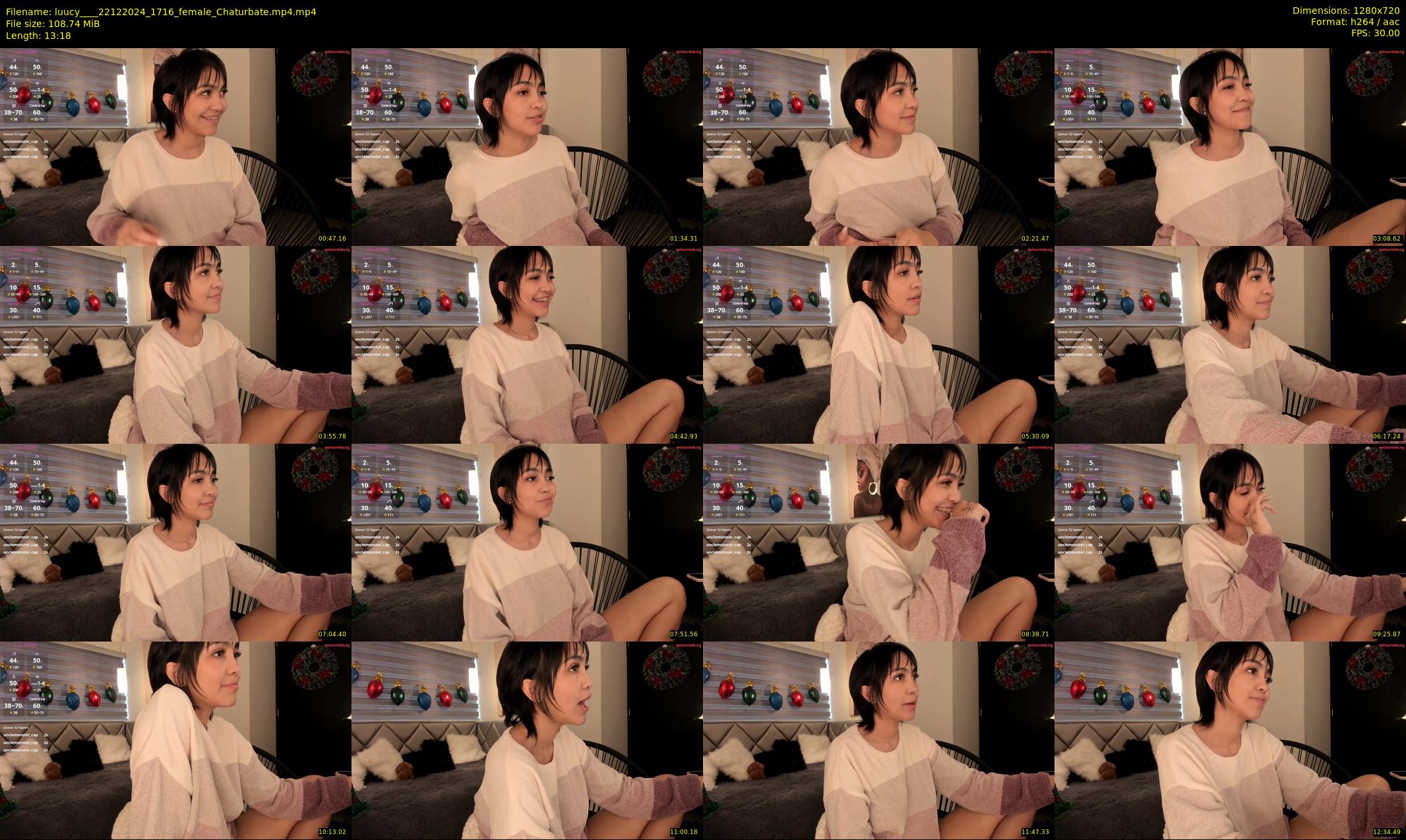 luucy___ — 14 minute Chaturbate female cam show recording, 720p, Dec 22, 2024