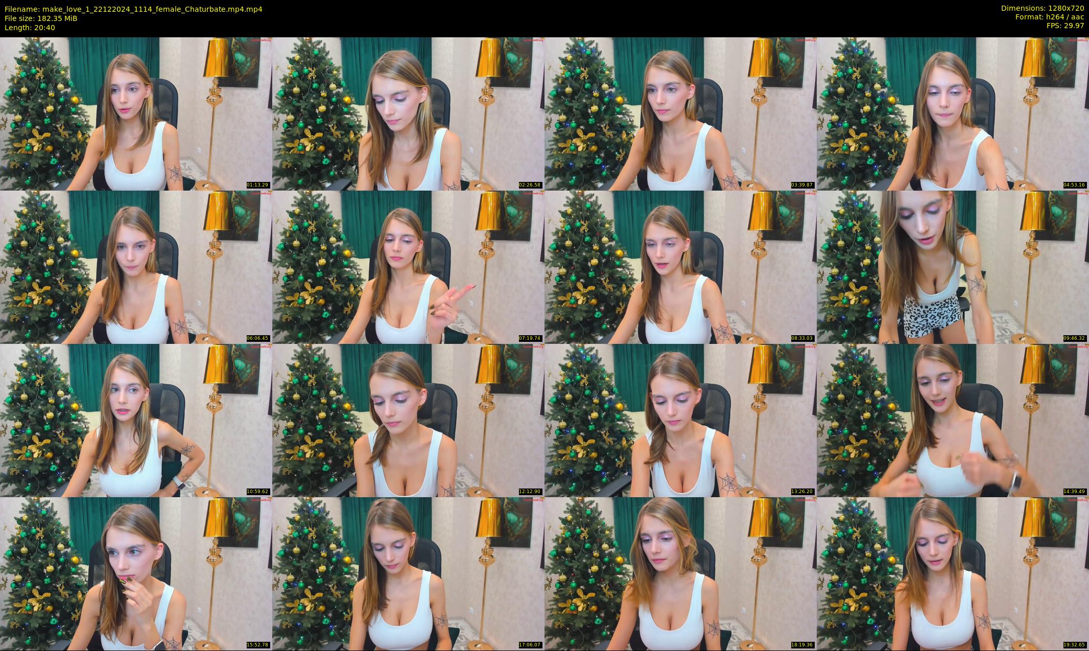 make_love_1 — 21 minute Chaturbate female cam show recording, 720p, Dec 22, 2024