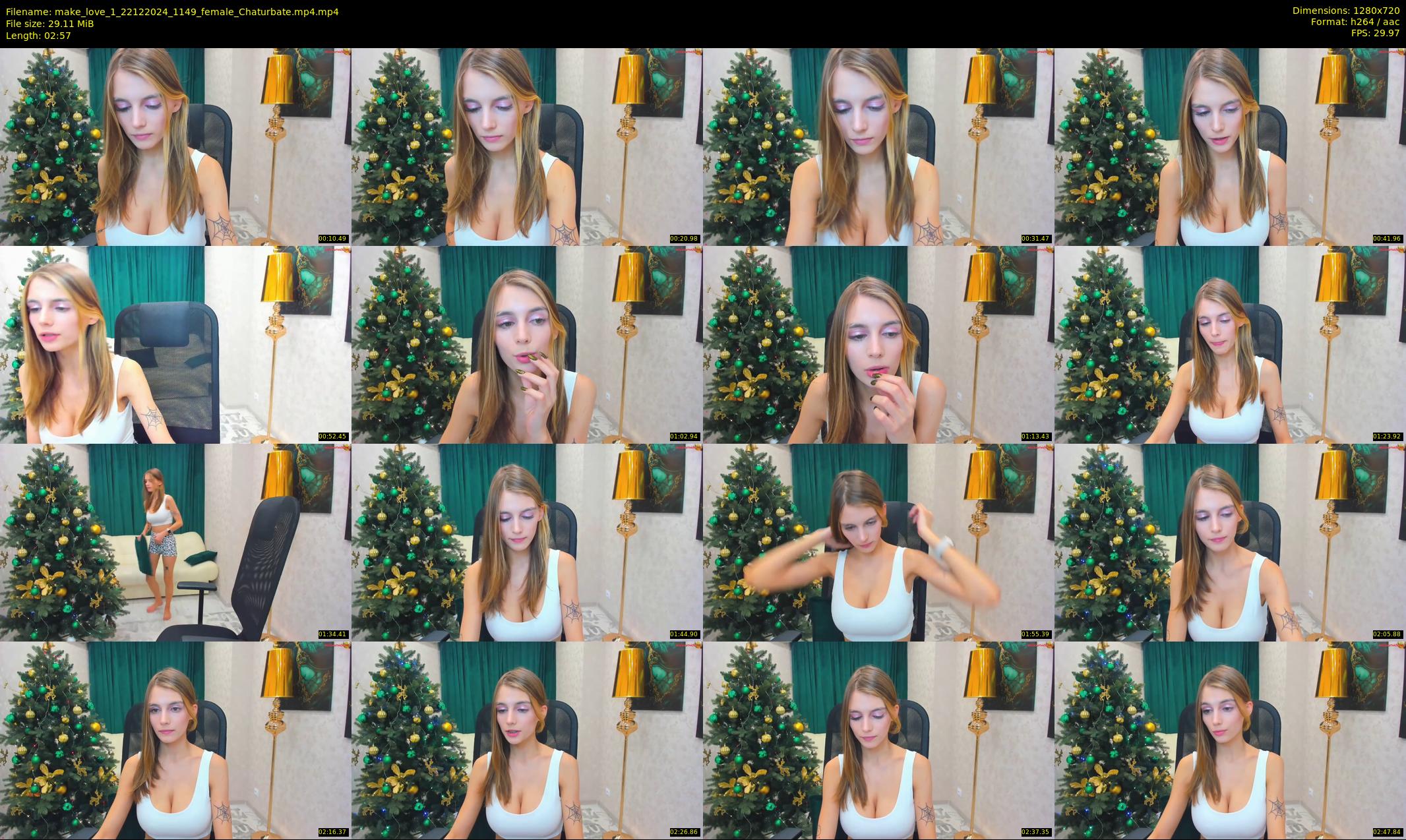 make_love_1 — 3 minute Chaturbate female cam show recording, 720p, Dec 22, 2024