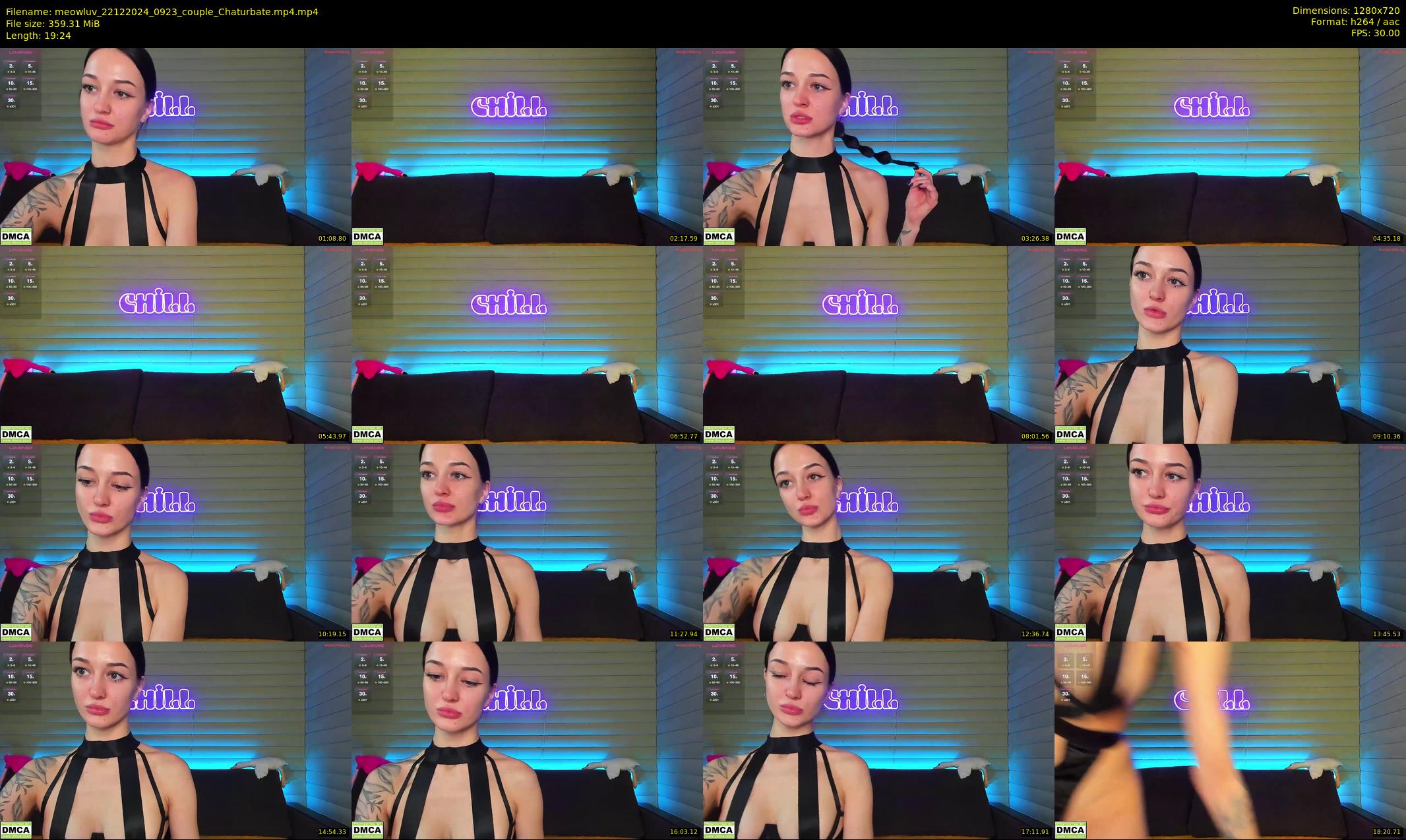 meowluv — 20 minute Chaturbate couple cam show recording, 720p, Dec 22, 2024