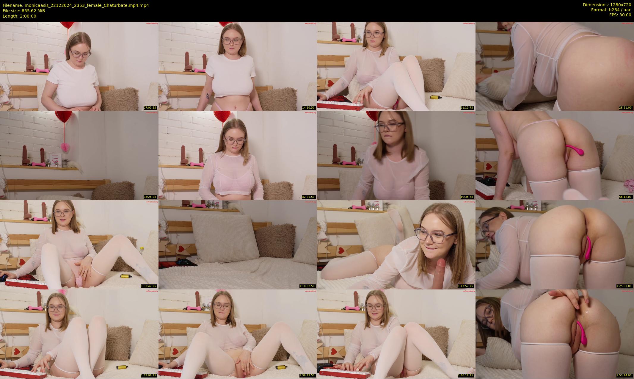 monicaasis — 120 minute Chaturbate female cam show recording, 720p, Dec 22, 2024