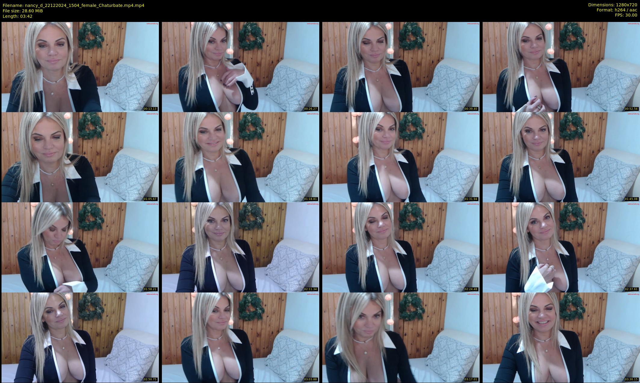 nancy_d — 4 minute Chaturbate female cam show recording, 720p, Dec 22, 2024