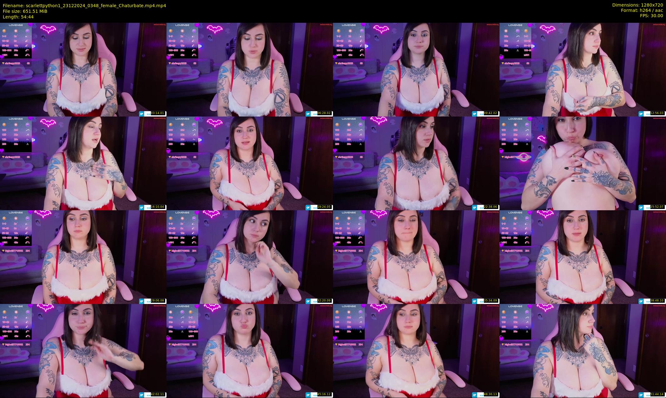 scarlettpython1 — 55 minute Chaturbate female cam show recording, 720p, Dec 23, 2024