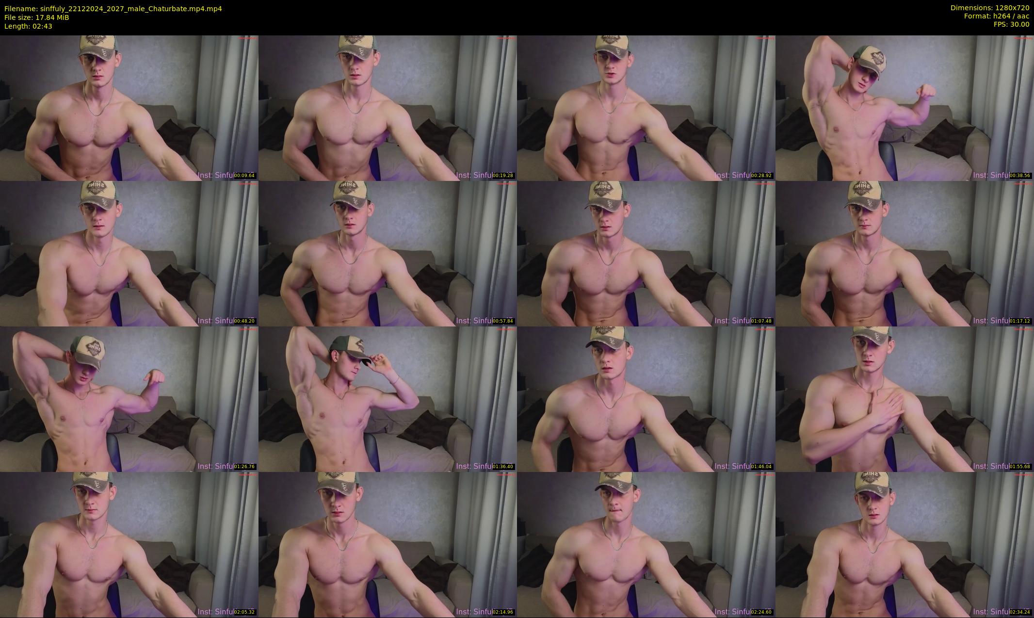 sinffuly — 3 minute Chaturbate male cam show recording, 720p, Dec 22, 2024