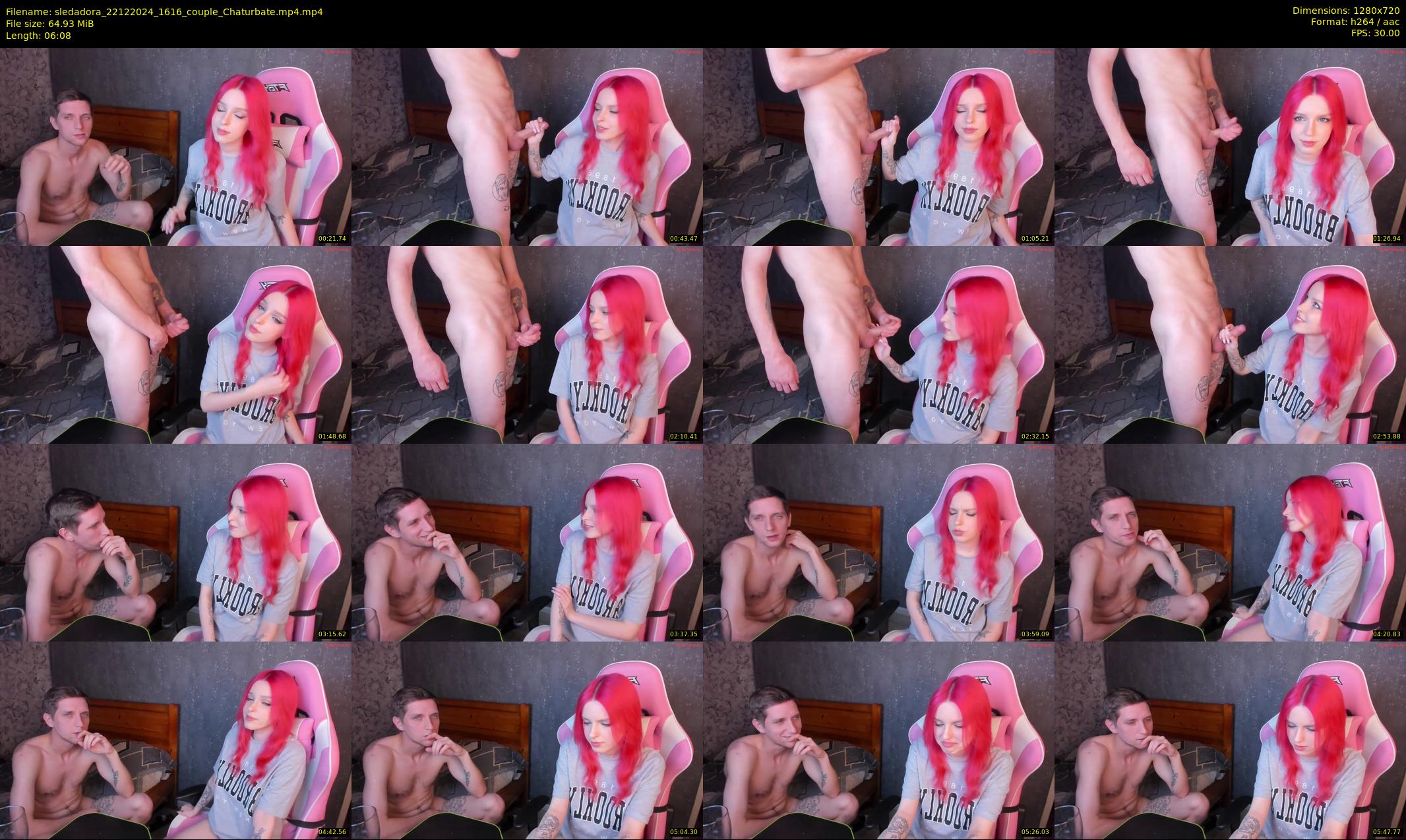 sledadora — 7 minute Chaturbate couple cam show recording, 720p, Dec 22, 2024
