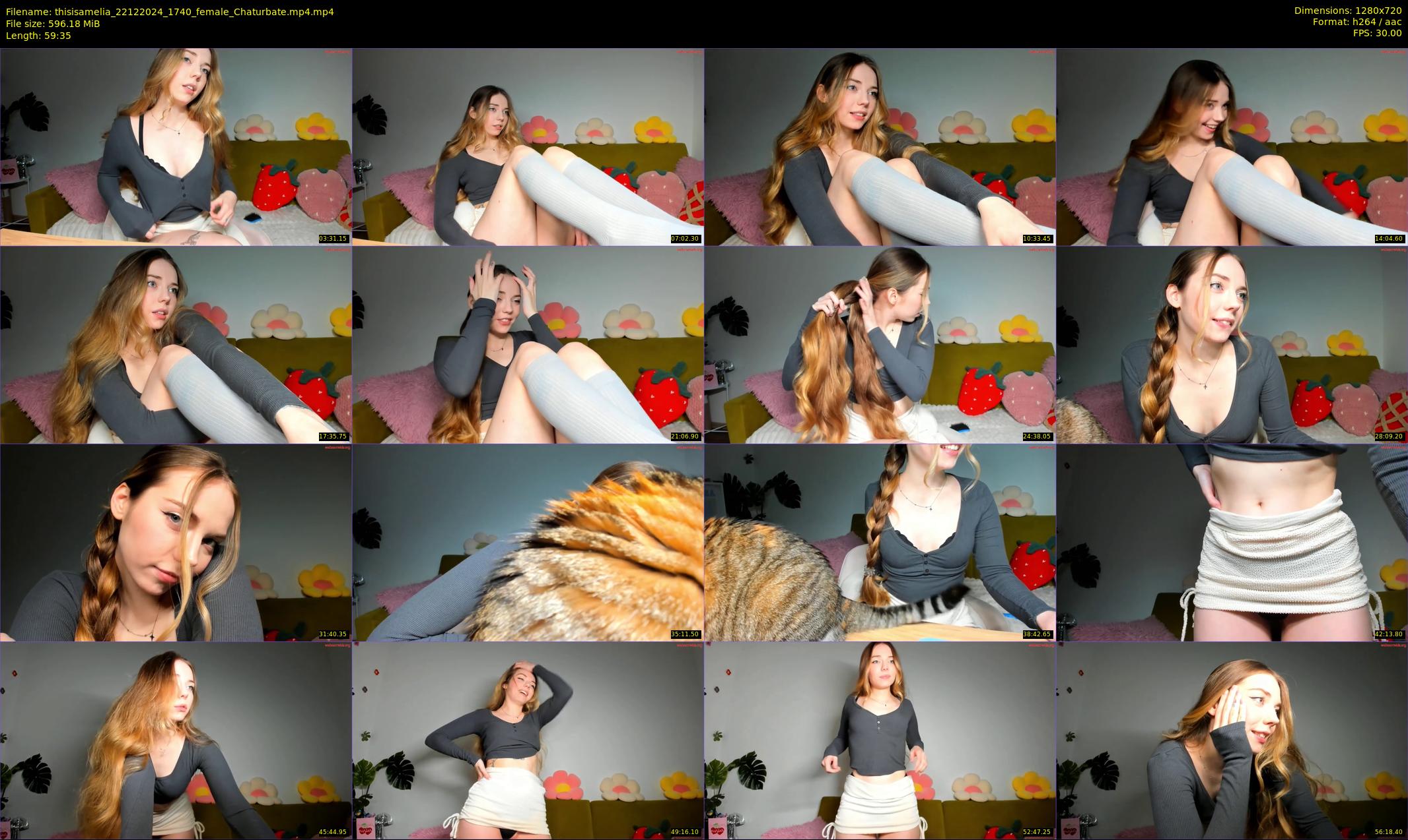 thisisamelia — 60 minute Chaturbate female cam show recording, 720p, Dec 22, 2024